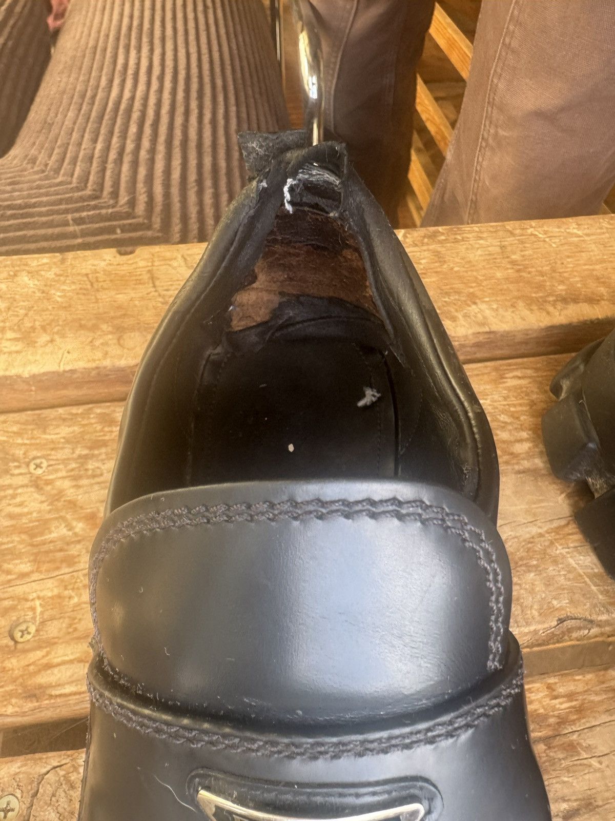 Prada Monolith Brushed Leather Loafer Size US 9 / EU 42 - 7 Thumbnail