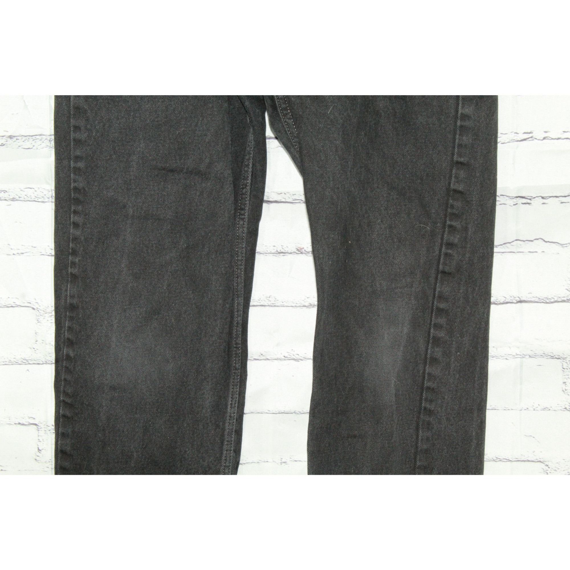 Levi's Levi's Men's 505 Regular Fit Jeans Straight Leg Black Size 3 Size US 36 / EU 52 - 3 Thumbnail