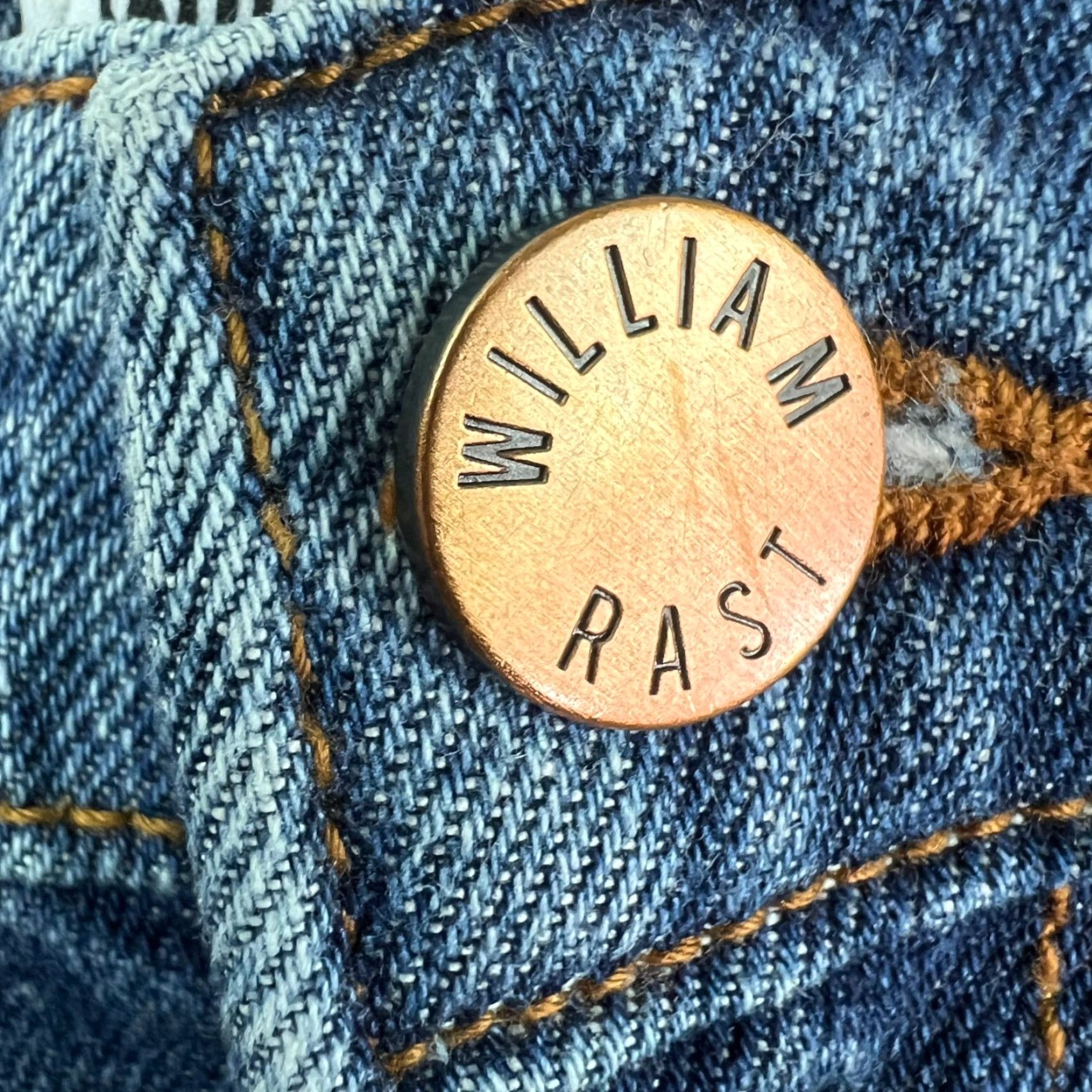 Denime William Rast Denim A-Line Skirt Womens Juniors 31 Blue 90s Beach Cotton Blend Zipper Pockets Short Dressy Ladies Mens? Size 24" / US 00 / IT 34 - 2 Thumbnail