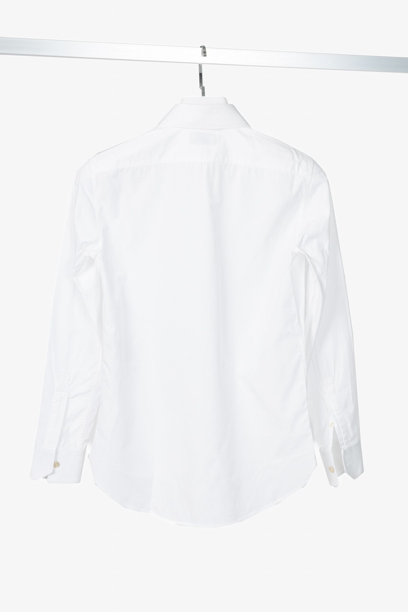 Saint Laurent Paris Saint Laurent White Cotton-Poplin Buttoned Shirt Size S / US 4 / IT 40 - 2 Thumbnail