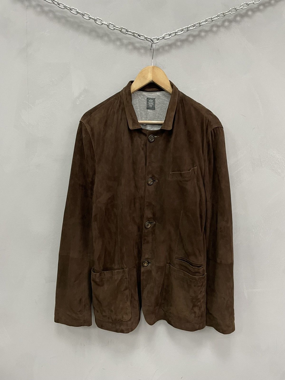 Japanese Brand Rare suede japanese Leather jacket blazer 90s Size US L / EU 52-54 / 3 - 2 Thumbnail