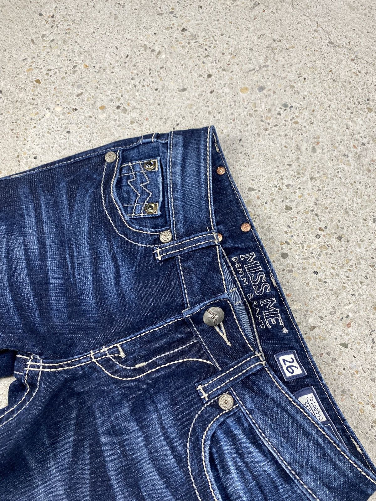 Miss Me Miss me y2k skinny jeans vintage washed navy Size 26" / US 2 / IT 38 - 8 Thumbnail