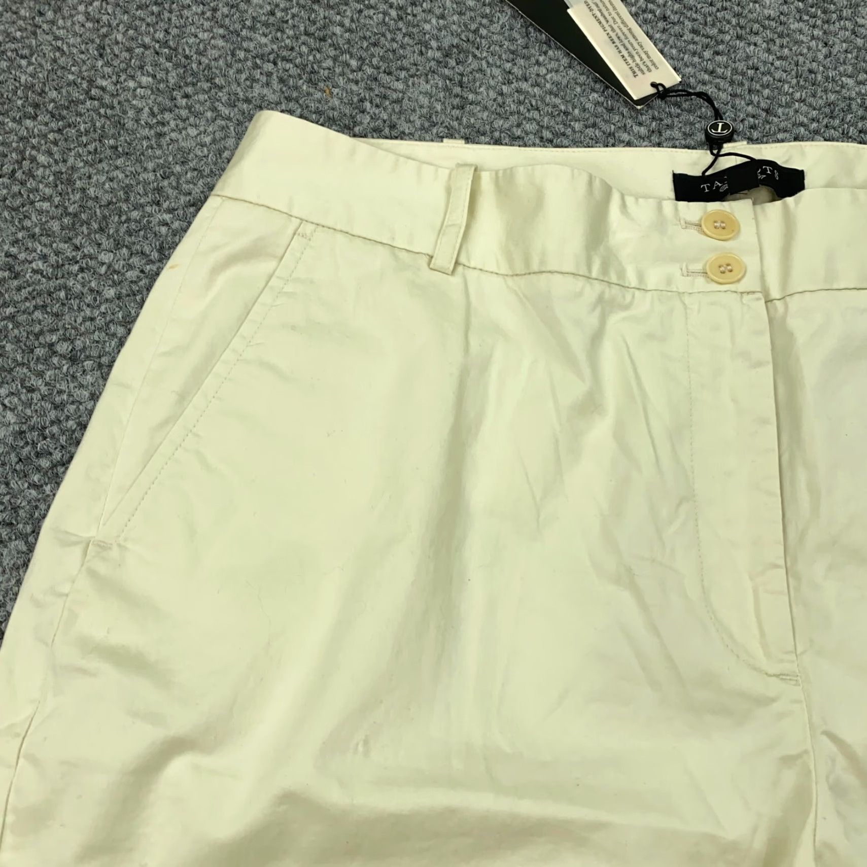 Talbots Talbots Heritage Ankle Pants Womens Size 14 Ivory Stretch Slacks Trousers Size 25" / US 0 / IT 36 - 4 Thumbnail