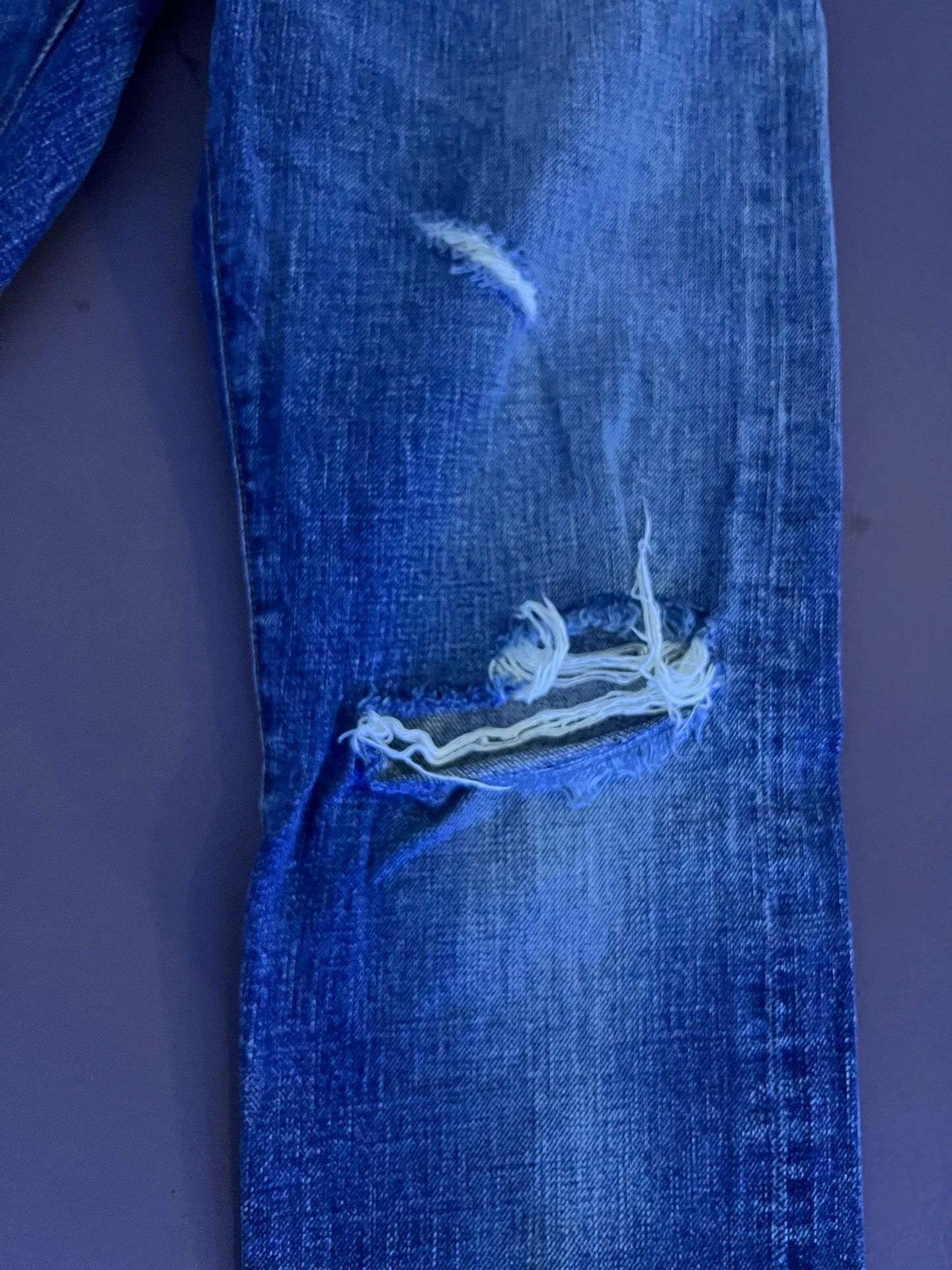 Saint Laurent Paris Saint Laurent SLP16SS One-Knee Ripped Jeans Size US 30 / EU 46 - 2 Thumbnail