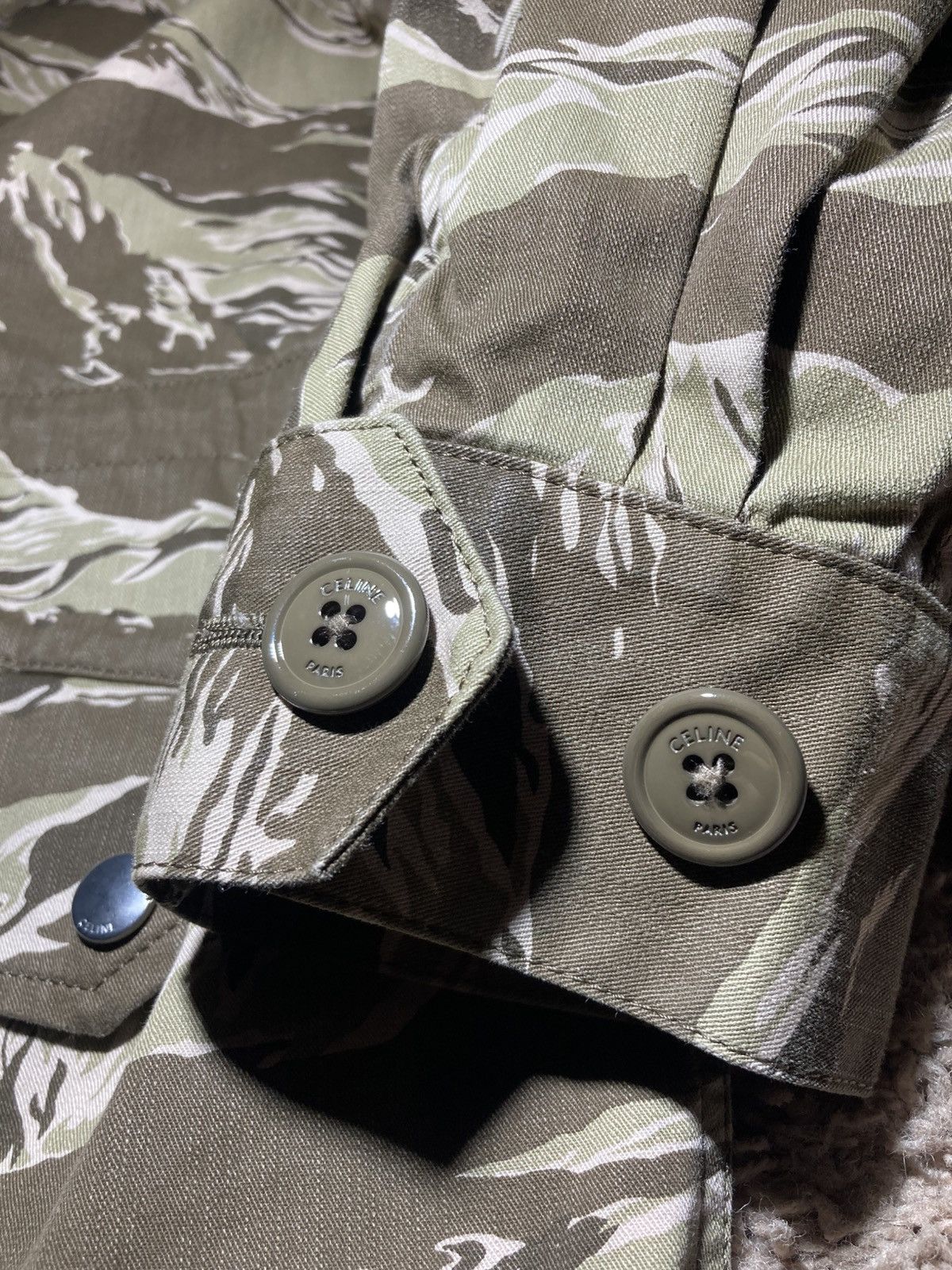 Celine SS20 Celine Tiger Camo Hooded Jacket 2020 Hedi Slimane Parka Size US M / EU 48-50 / 2 - 6 Thumbnail