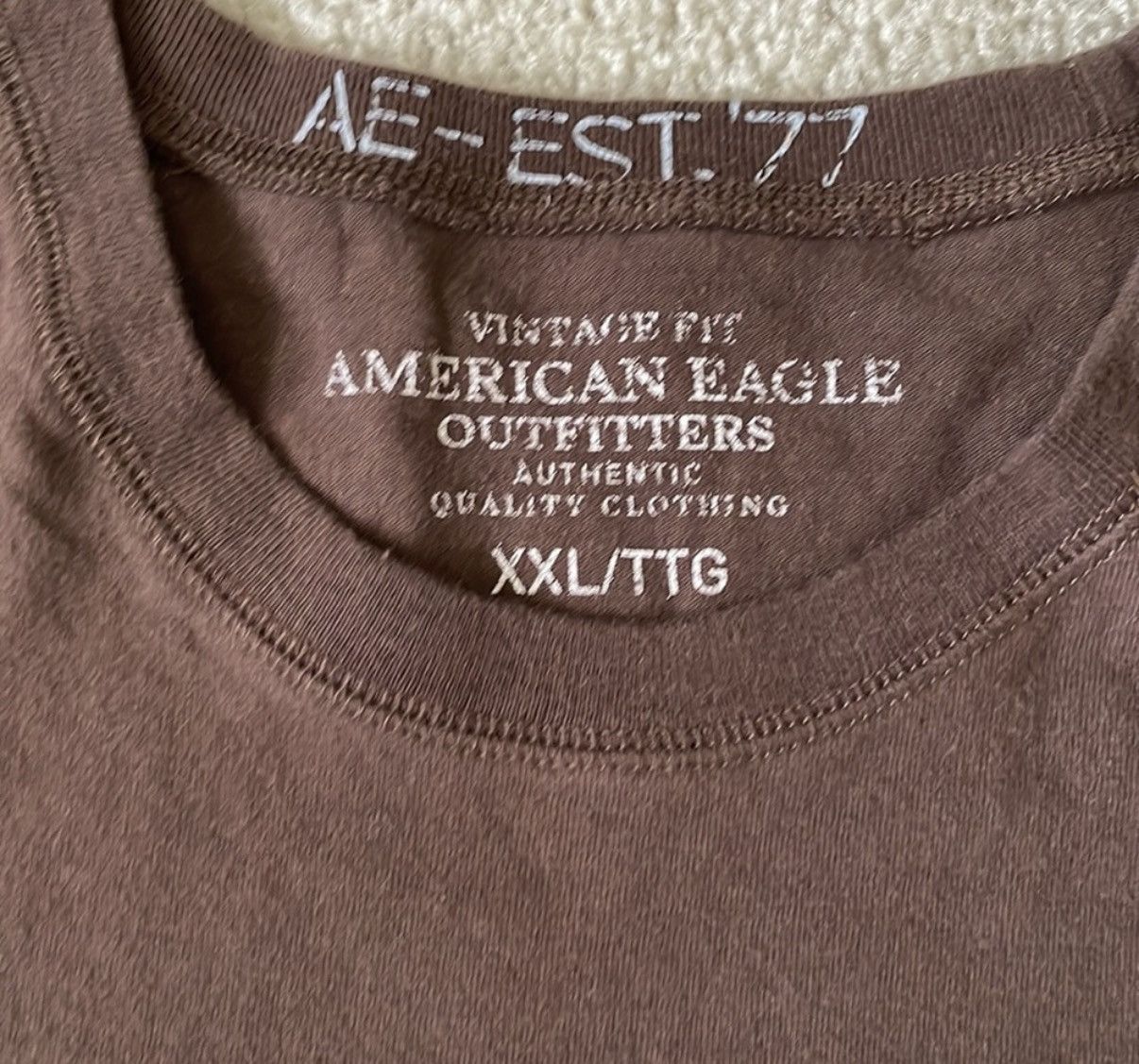 American Eagle Outfitters Vintage American Eagle Outfitters Brown Tee Size XXL Size US XXL / EU 58 / 5 - 4 Thumbnail