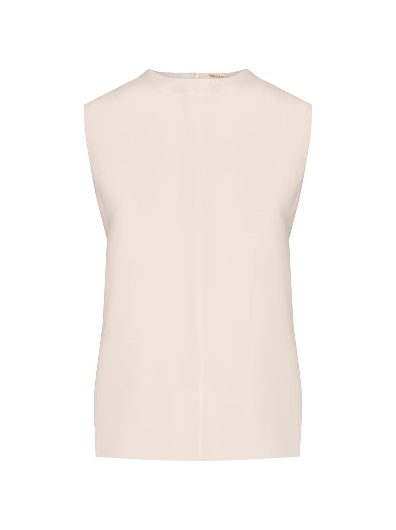Saint Laurent Paris oc11z1125 Top Crepe De Chine in White Size XS / US 0-2 / IT 36-38 - 5 Thumbnail