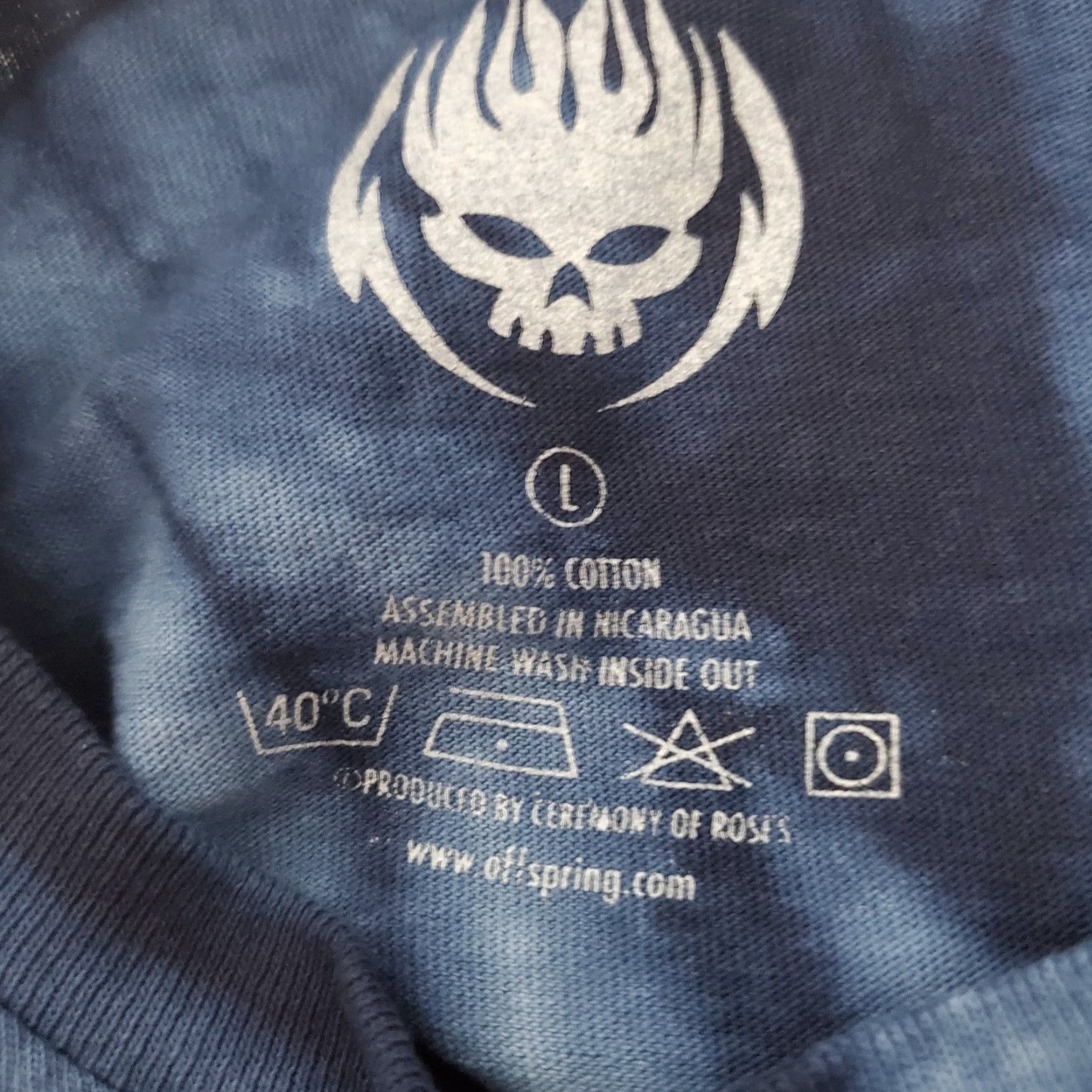 Vintage VINTAGE OFFSPRING Shirt Men L Blue Tie Dye Let The Bad Times Roll 2023 Concert Tour Graphic Back Listing 20" Pit to Pit 27" Shoulder to Hem Mens Size US L / EU 52-54 / 3 - 3 Thumbnail
