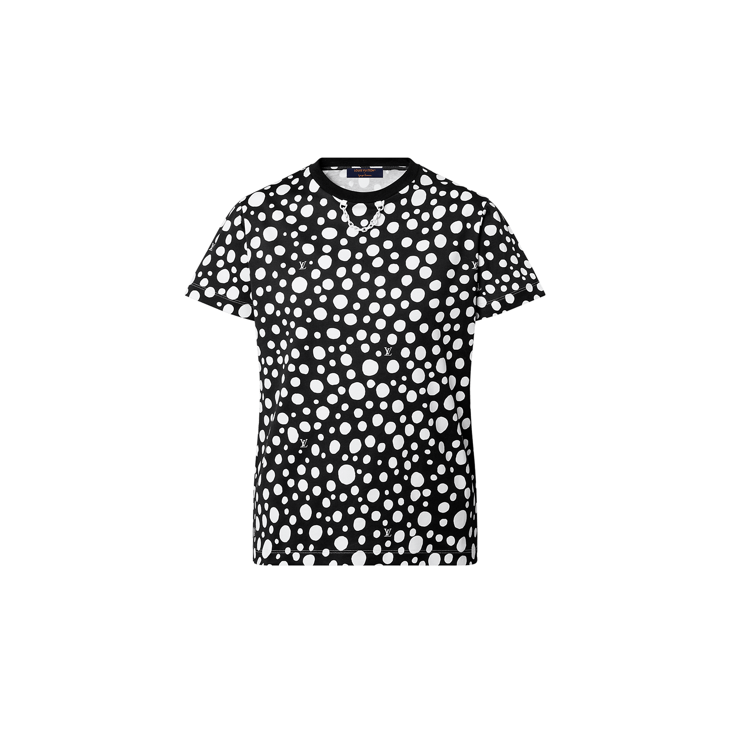 LOUIS VUITTON Short-Sleeved T-shirt XS Black HGY13WFMB LV Auth