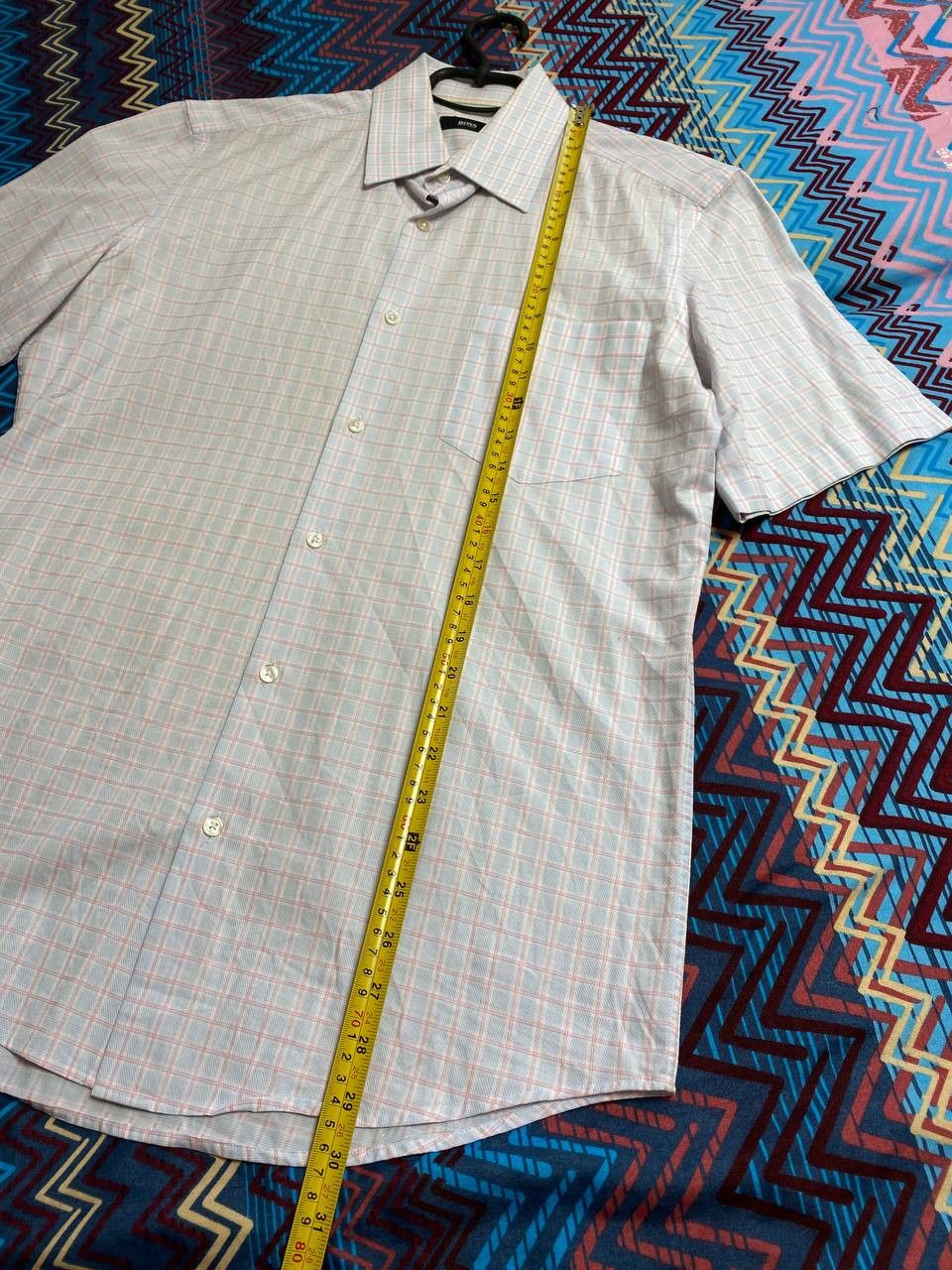 Hugo Boss Vintage Y2K shirt with short sleeves Hugo Boss streetwear Size US M / EU 48-50 / 2 - 11 Thumbnail