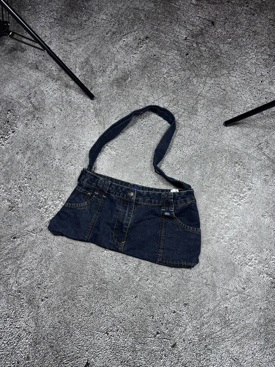 Affliction Vintage Recycled Handmade Denim Shoulder Bag Size ONE SIZE - 2 Thumbnail
