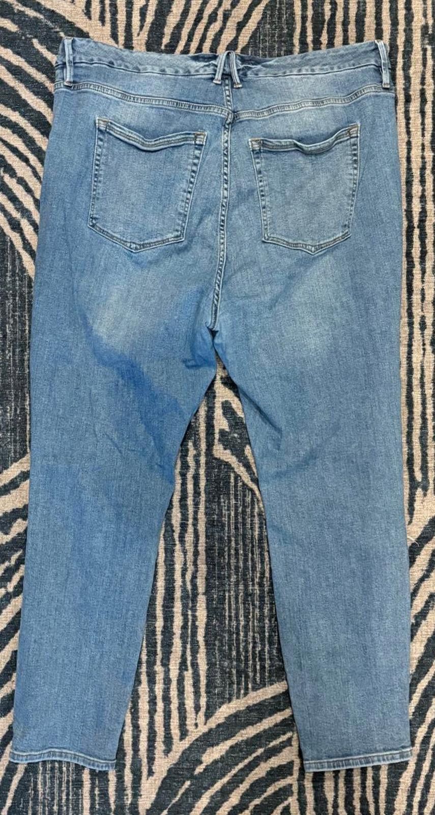 Other Good American Light Blue Distressed Skinny Jeans Size 28" / US 6 / IT 42 - 4 Thumbnail
