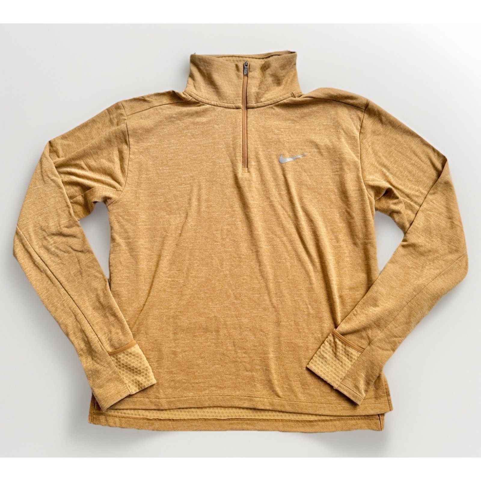 Nike Nike Swift Element Women's Size S Gold Yellow 1/4-Zip Size S / US 4 / IT 40 - 2 Thumbnail