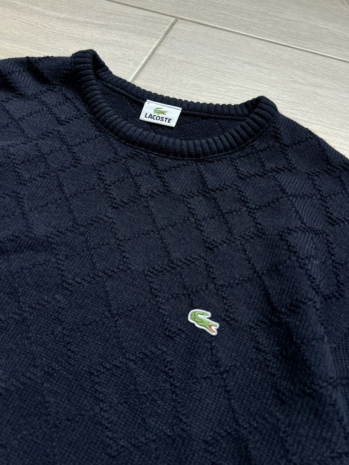 Lacoste Vintage Lacoste Sweater Wool Blue Knit Baggy 90s XL Size 6 Size US XL / EU 56 / 4 - 3 Thumbnail