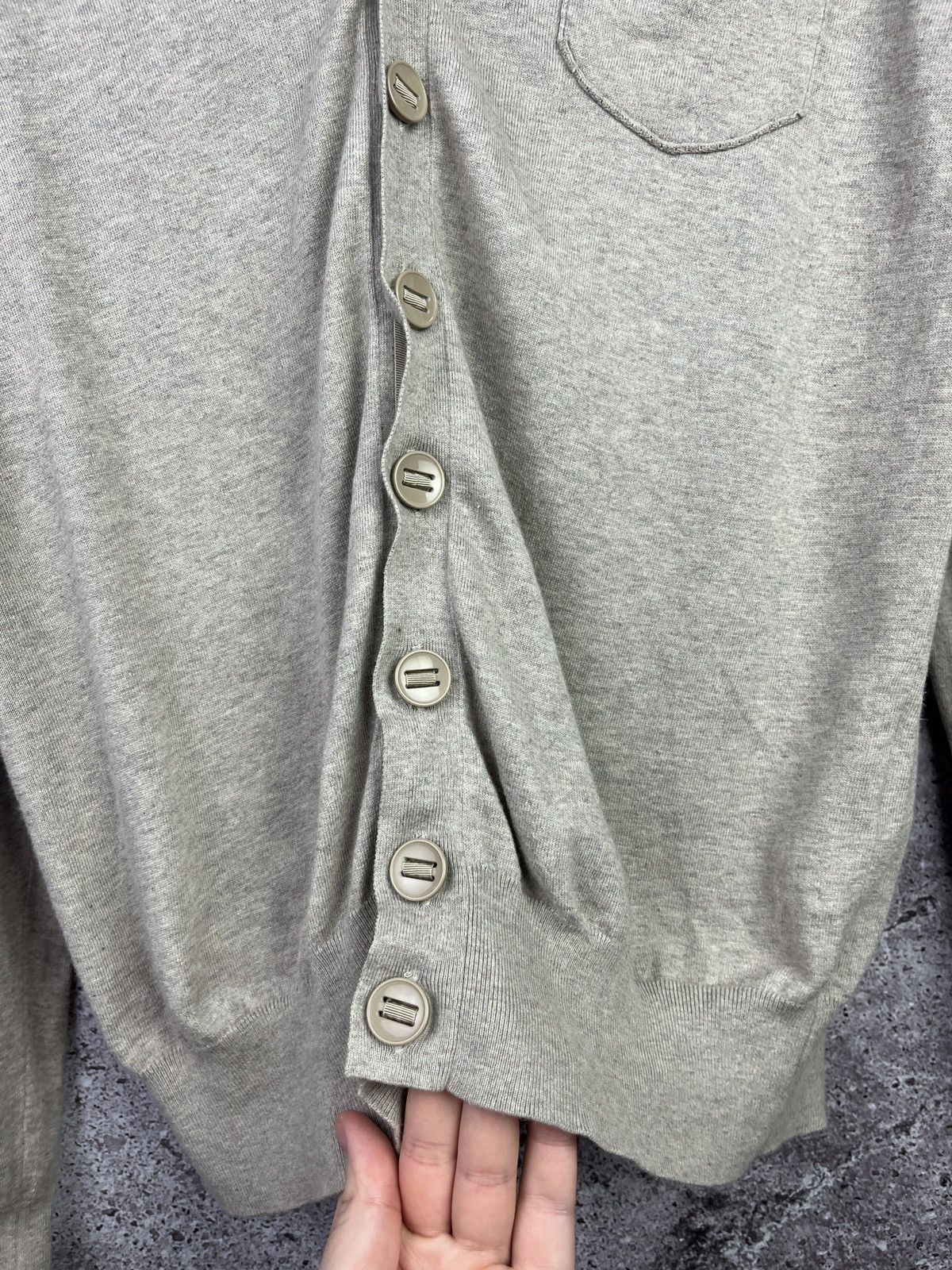 Grifoni Mauro Grifoni Cardigan Size 50 Beige ItalianDesigner Sweater Size US M / EU 48-50 / 2 - 3 Thumbnail