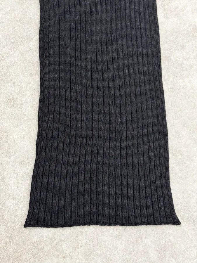 Dolce & Gabbana 1990s Dolce & Gabbana Black Wool Scarf Size ONE SIZE - 6 Thumbnail