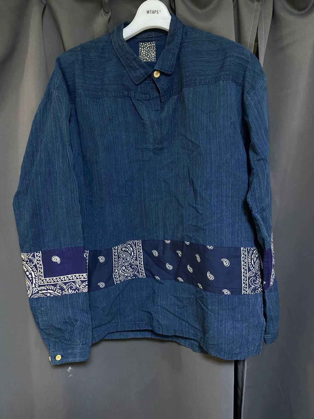 Visvim visvim ict Indigo Paisley Shirt 16aw Size US L / EU 52-54 / 3 - 1 Thumbnail