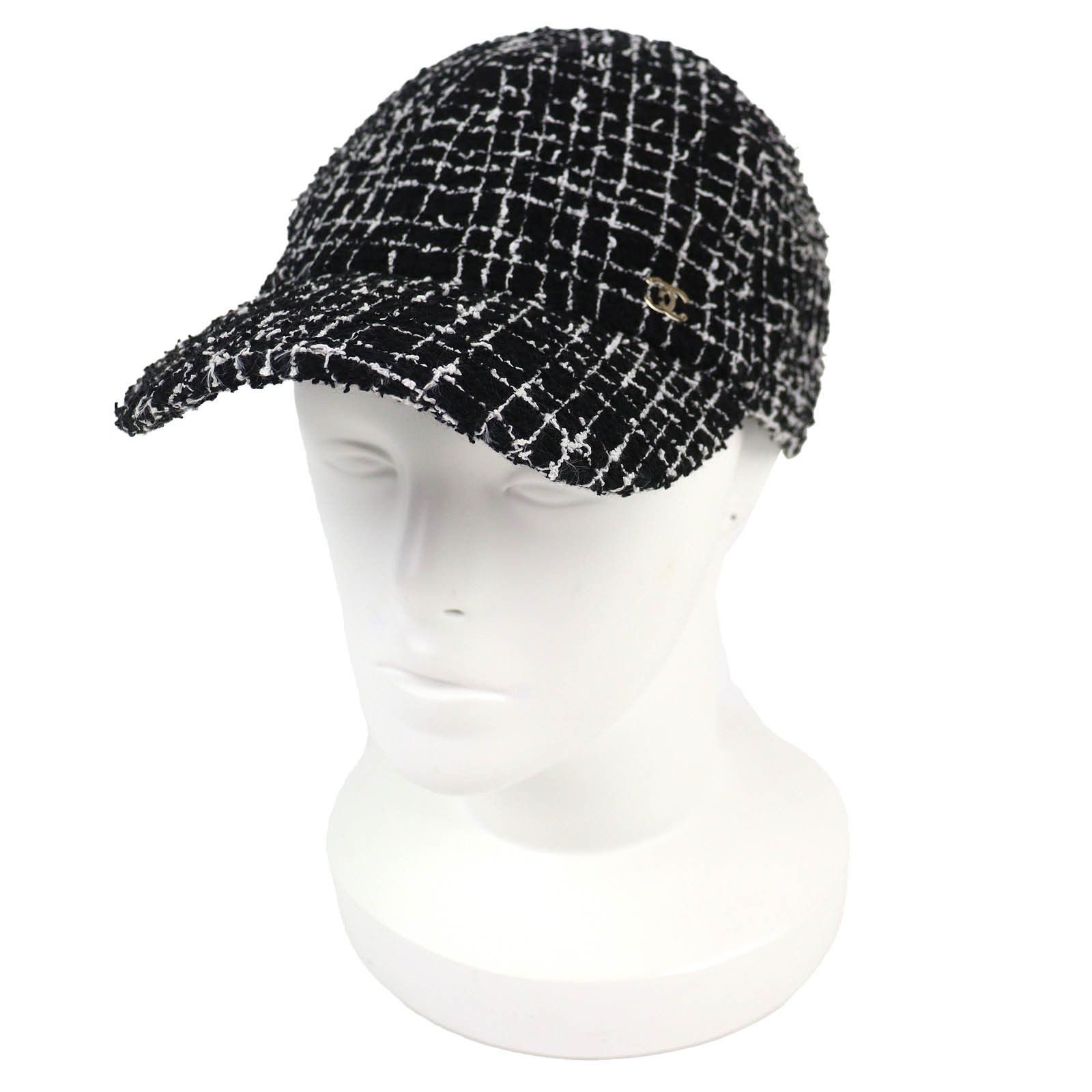 Chanel Chanel Chanel Tweed Baseball Cap Textile Hats DUTY FREE for USA Size ONE SIZE - 1 Thumbnail