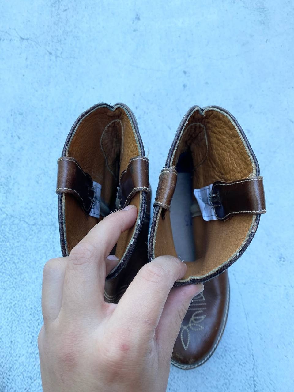 If Six Was Nine Vintage As 98 style Faded Cowboy Biker High Boots Size US 5 / IT 35 - 20 Thumbnail