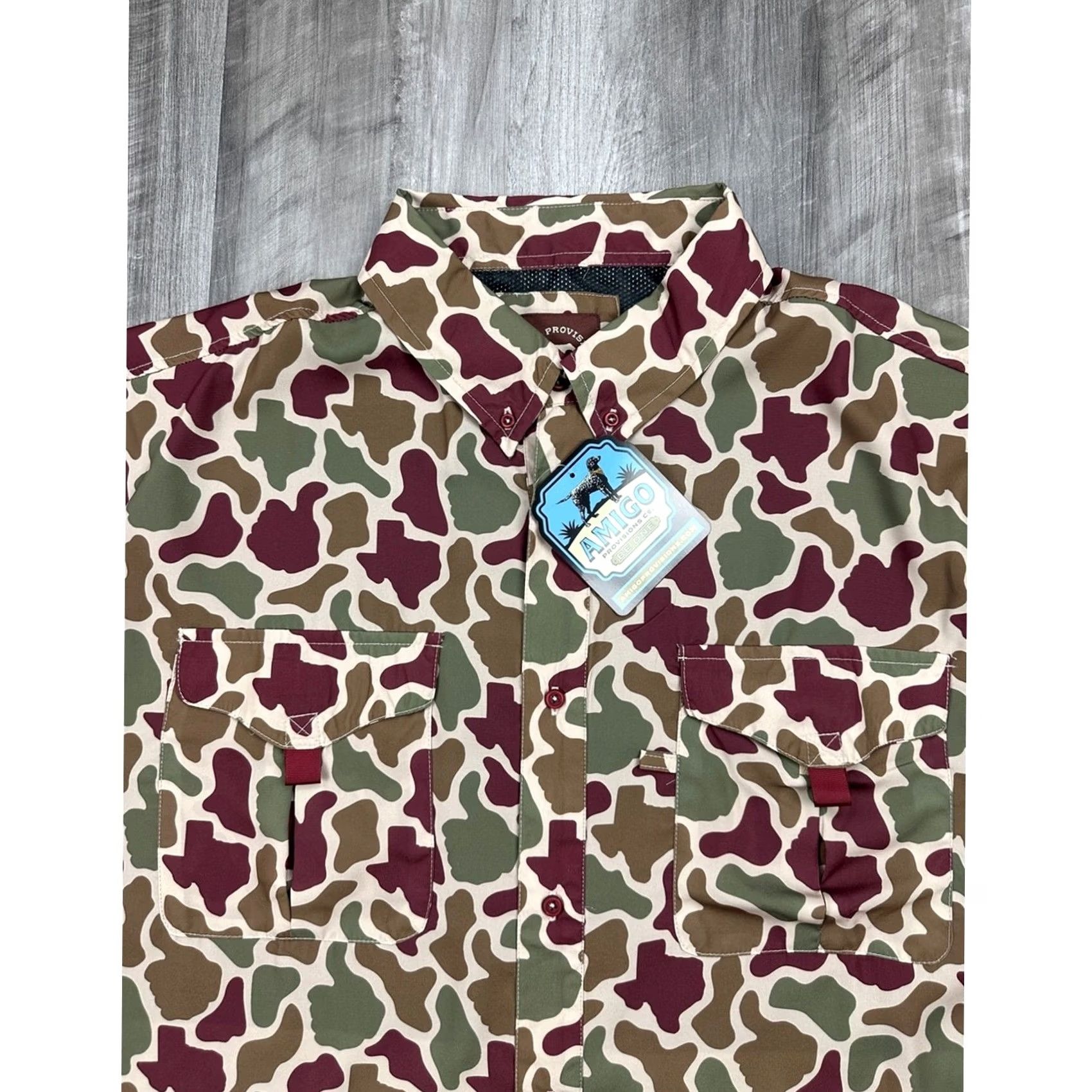Vintage VINTAGE Texas A&M Aggies Amigo Provisions Camo Vented Long Sleeve Button Down 3XL Mens Size US XXL / EU 58 / 5 - 7 Thumbnail