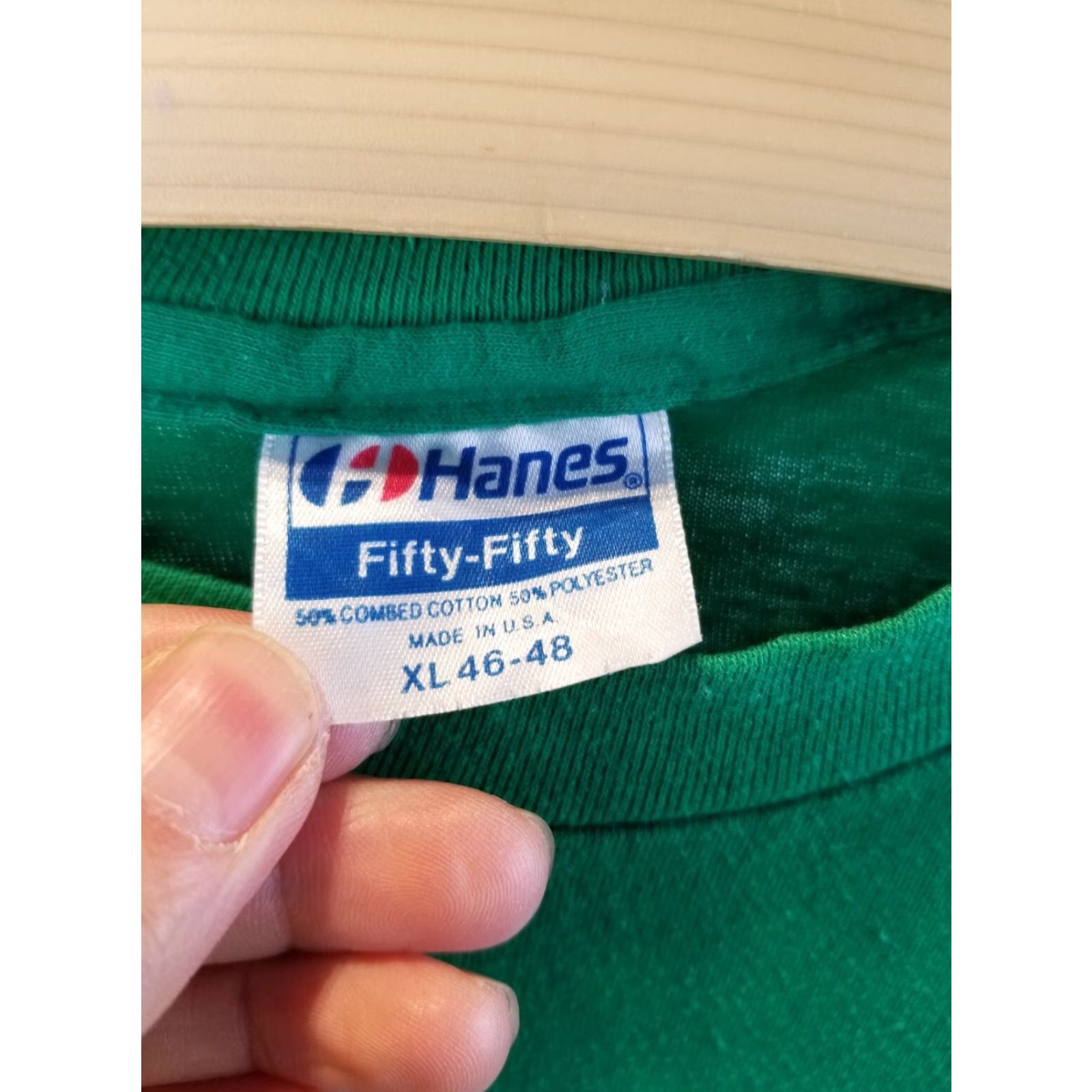 Vintage VINTAGE 80' WHEN YOU'RE IRISH IT'S HARD TO BE HUMBLE SINGLE STITCH T-SHIRT SZ XL Shirt Mens XL Green Cotton Jersey 80s USA Retro Humble Size US XL / EU 56 / 4 - 3 Thumbnail