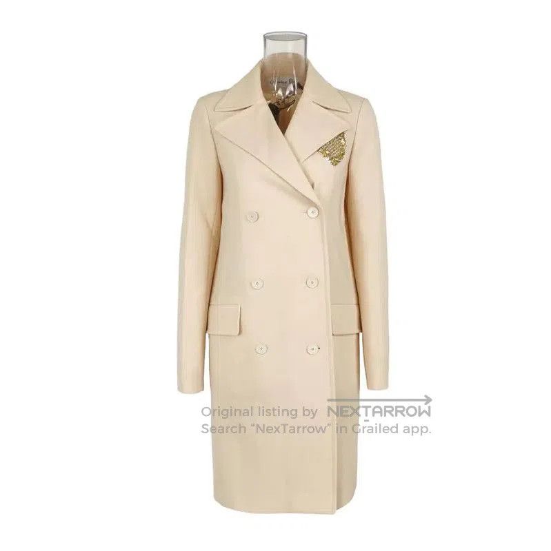 Other Dior Beige Embroidered Logo Women's Coat . Size M / US 6-8 / IT 42-44 - 1 Thumbnail