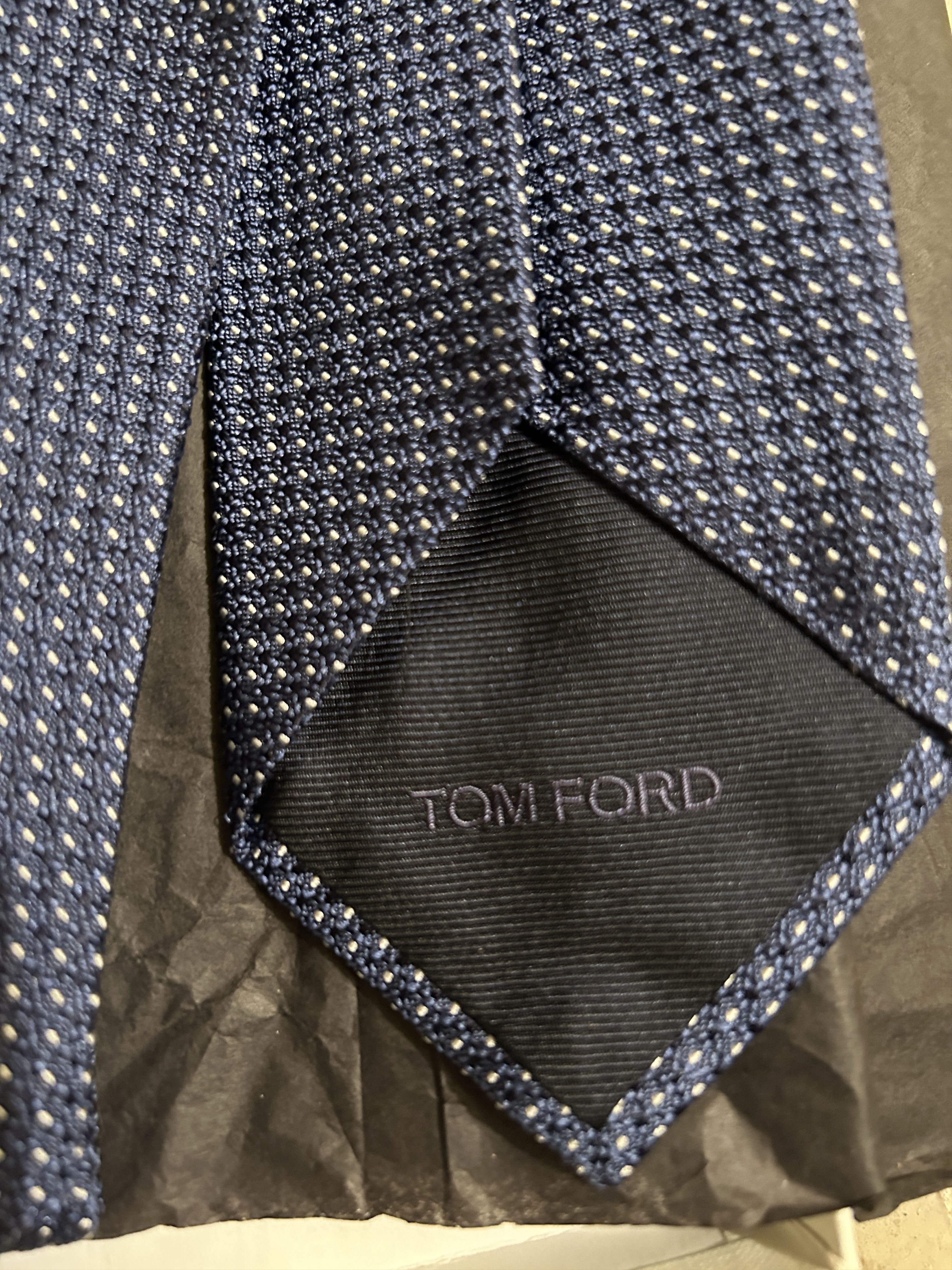 Tom Ford Tom Ford blue Tie Size ONE SIZE - 3 Thumbnail