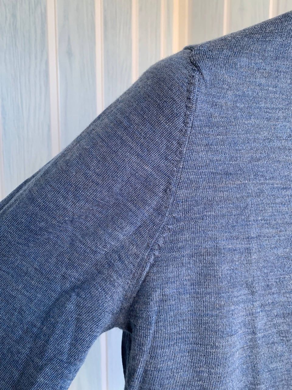 Suitsupply Suitsupply Merino Wool Blend Blue Knit Men Pullover Sweater Size US XS / EU 42 / 0 - 16 Thumbnail