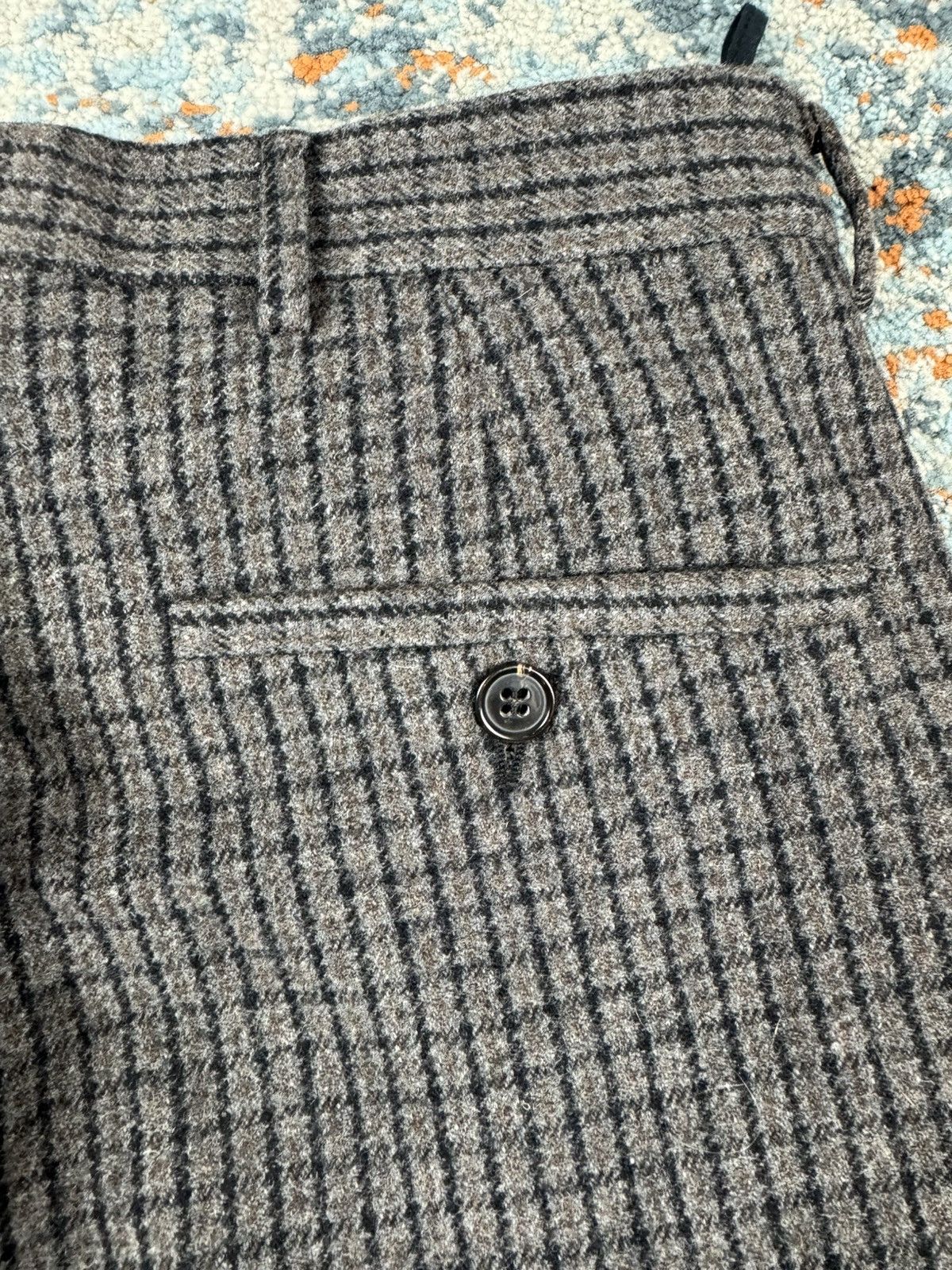 Designer × Miu Miu × Vintage Vintage y2k Miu Miu tweed checked wool cashmere pants Size 25" / US 0 / IT 36 - 8 Thumbnail