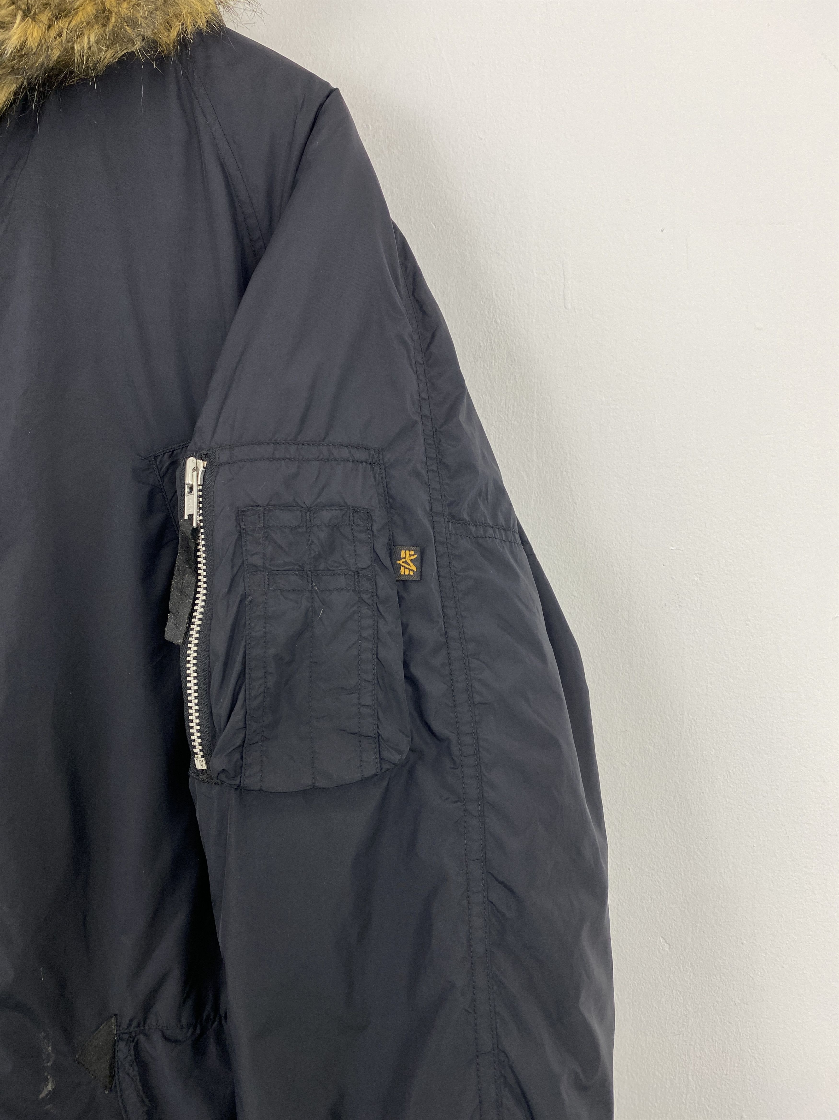 Alpha Industries Vintage Alpha Industries Bomber Hoodie Mohair Jacket J1725 Size US L / EU 52-54 / 3 - 6 Thumbnail