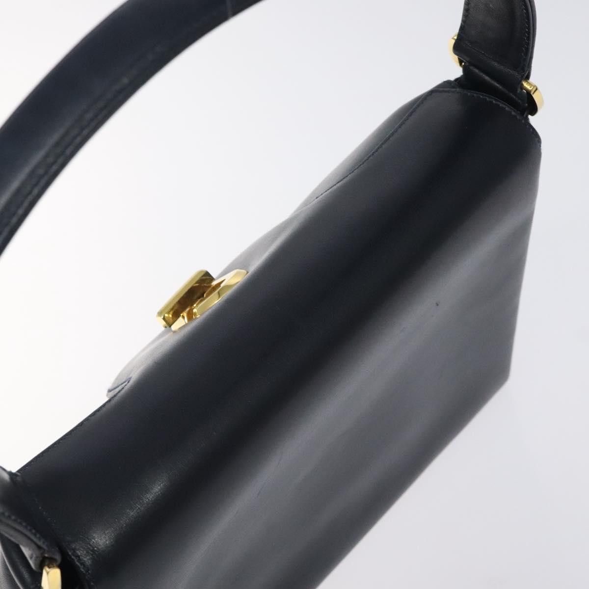 Gucci GUCCI Hand Bag Leather Navy Gold Size ONE SIZE - 6 Thumbnail
