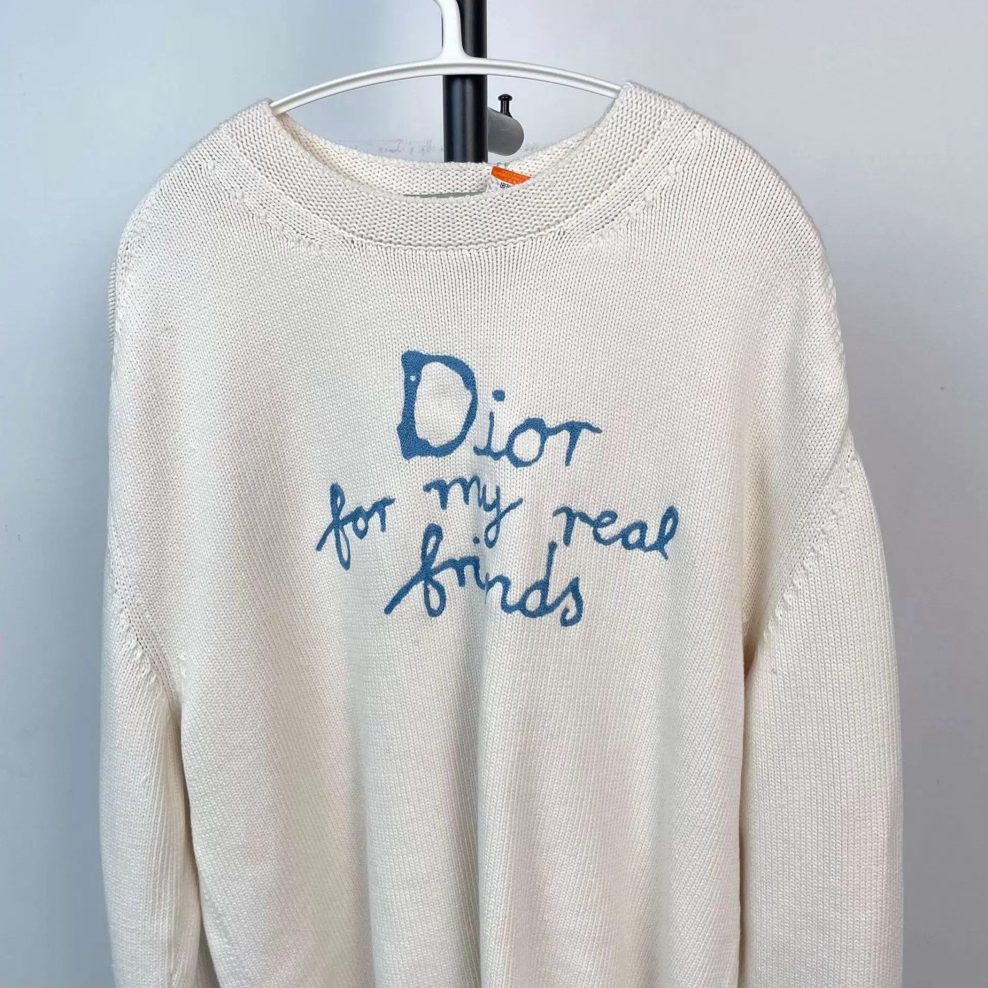 Dior Dior White Sweater Size L / US 10 / IT 46 - 7 Thumbnail