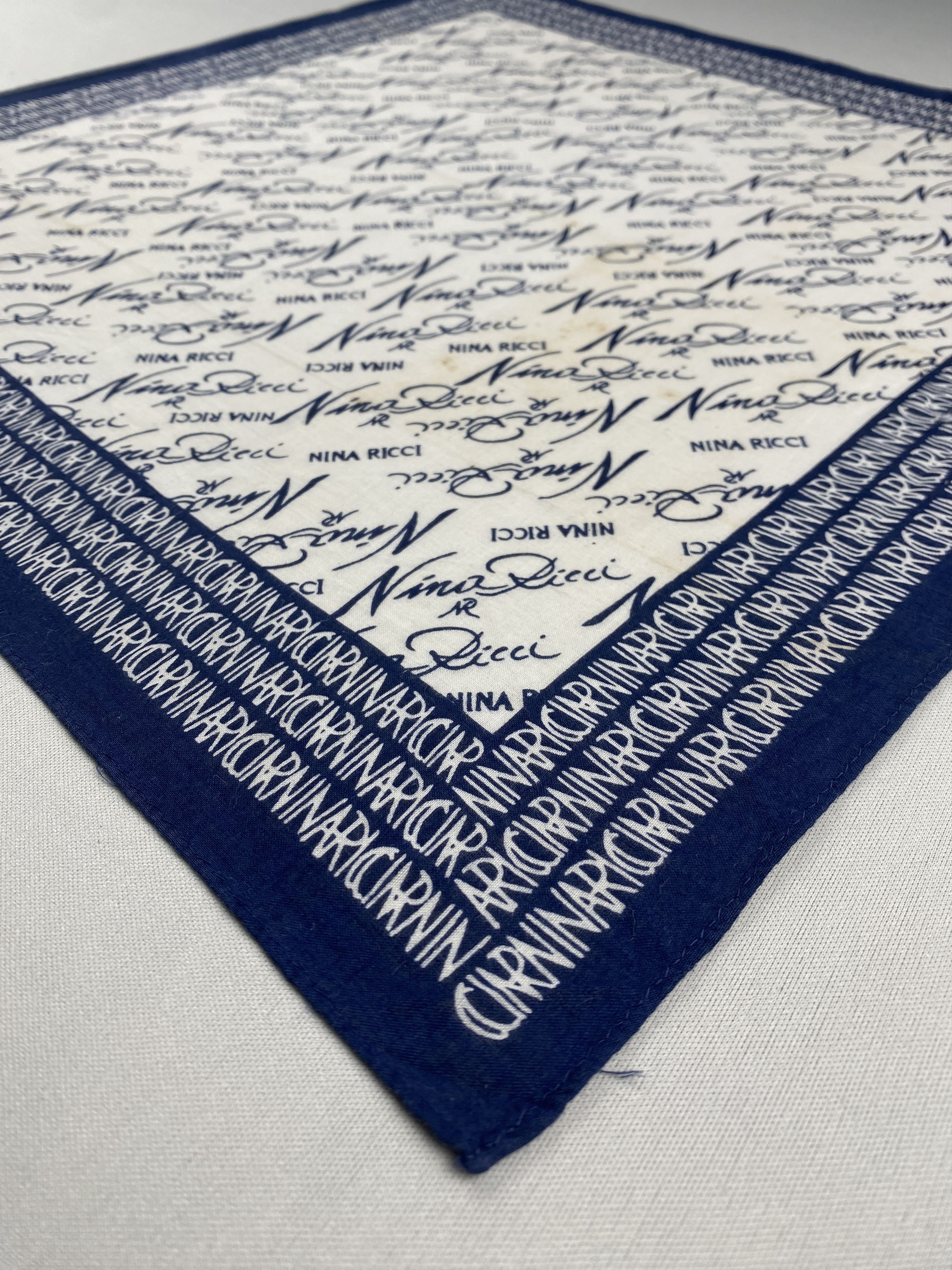 Other Vintage Nina Ricci Handkerchief Pocket Square Bandana HM0020 Size ONE SIZE - 4 Thumbnail