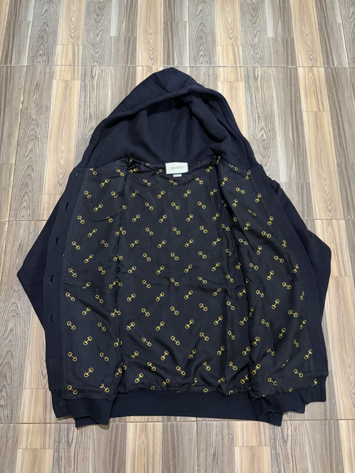 Gucci GUCCI HOMME POUR FEMME BUTTON HOODIE Size L / US 10 / IT 46 - 5 Thumbnail