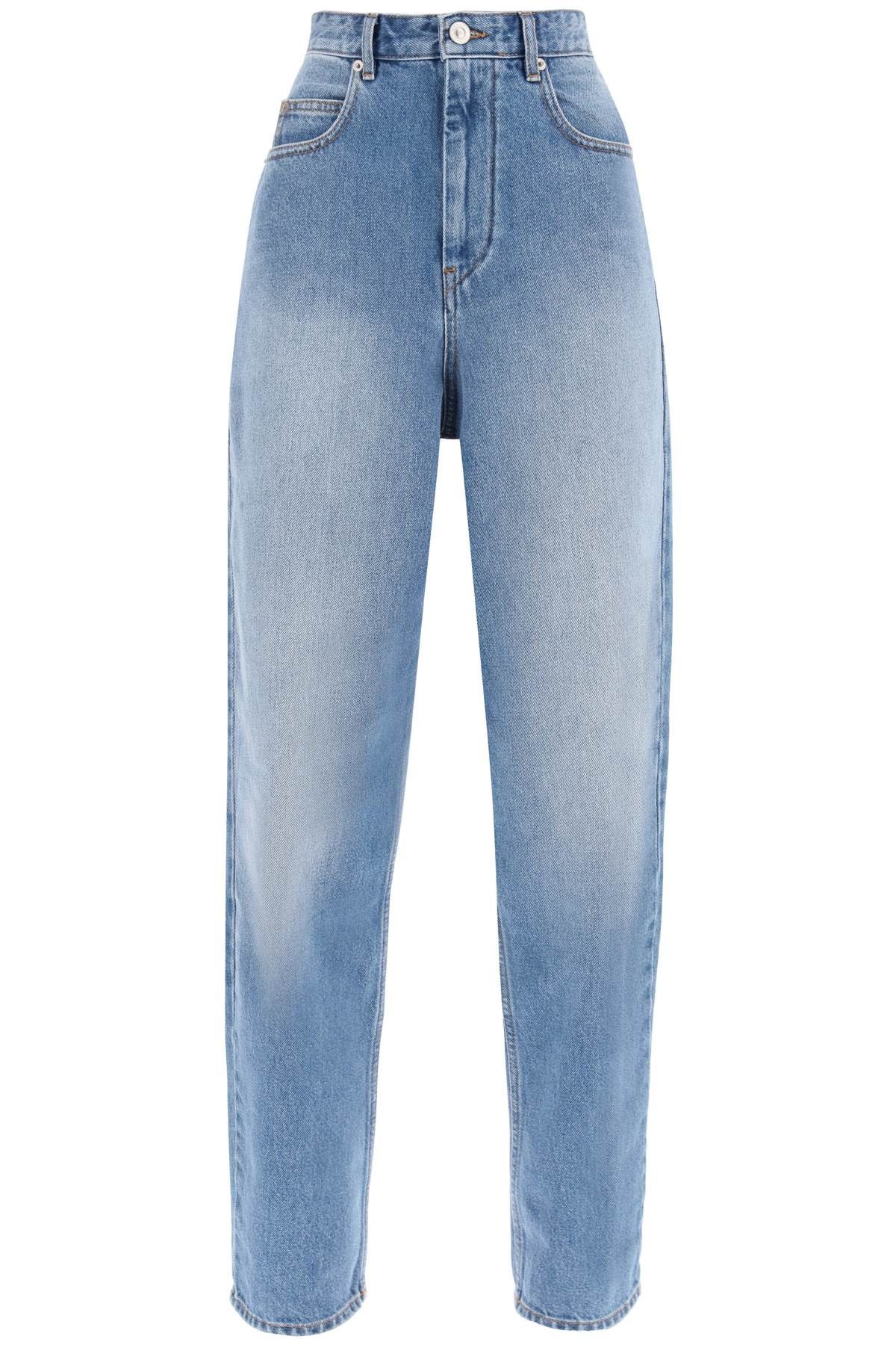 image of Isabel Marant Etoile 'corsy' Loose Jeans With Tapered Cut in Light Blue, Women's (Size 26)
