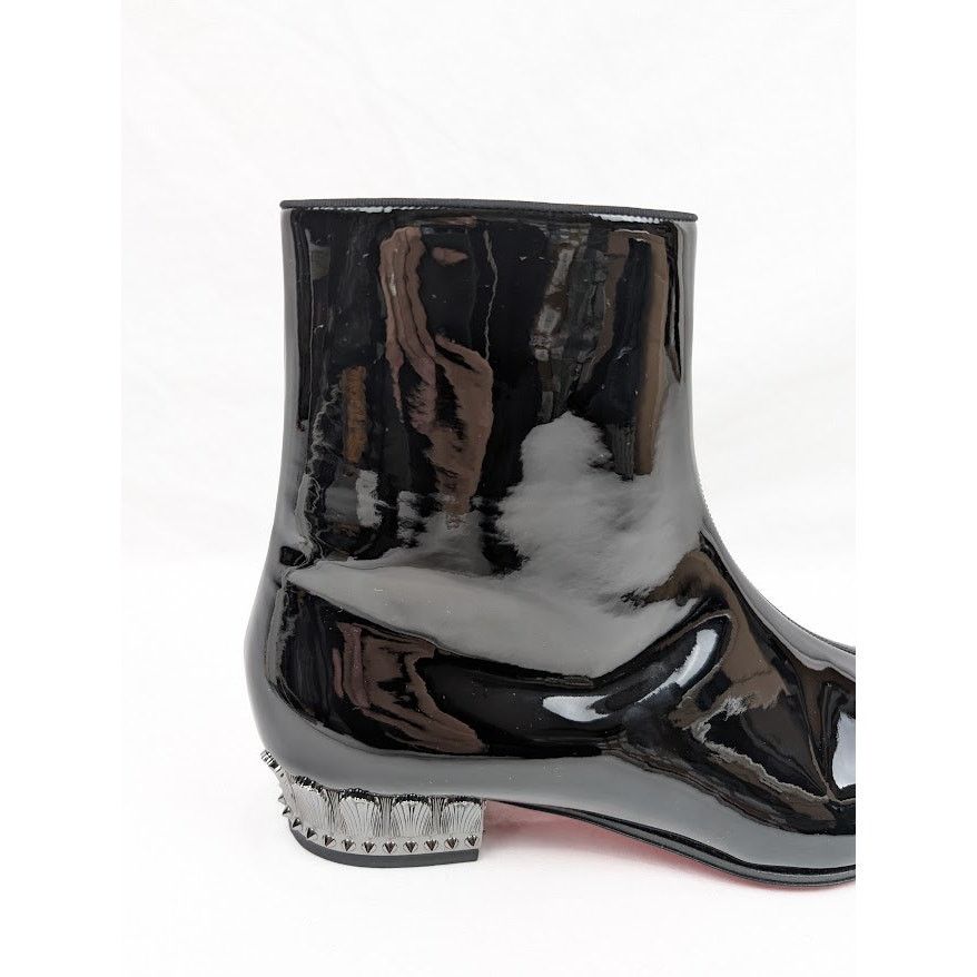 Christian Louboutin o1rshd1 Lipsiboot 35mm Patent Leather Boot in Black Size US 12 / EU 45 - 5 Thumbnail