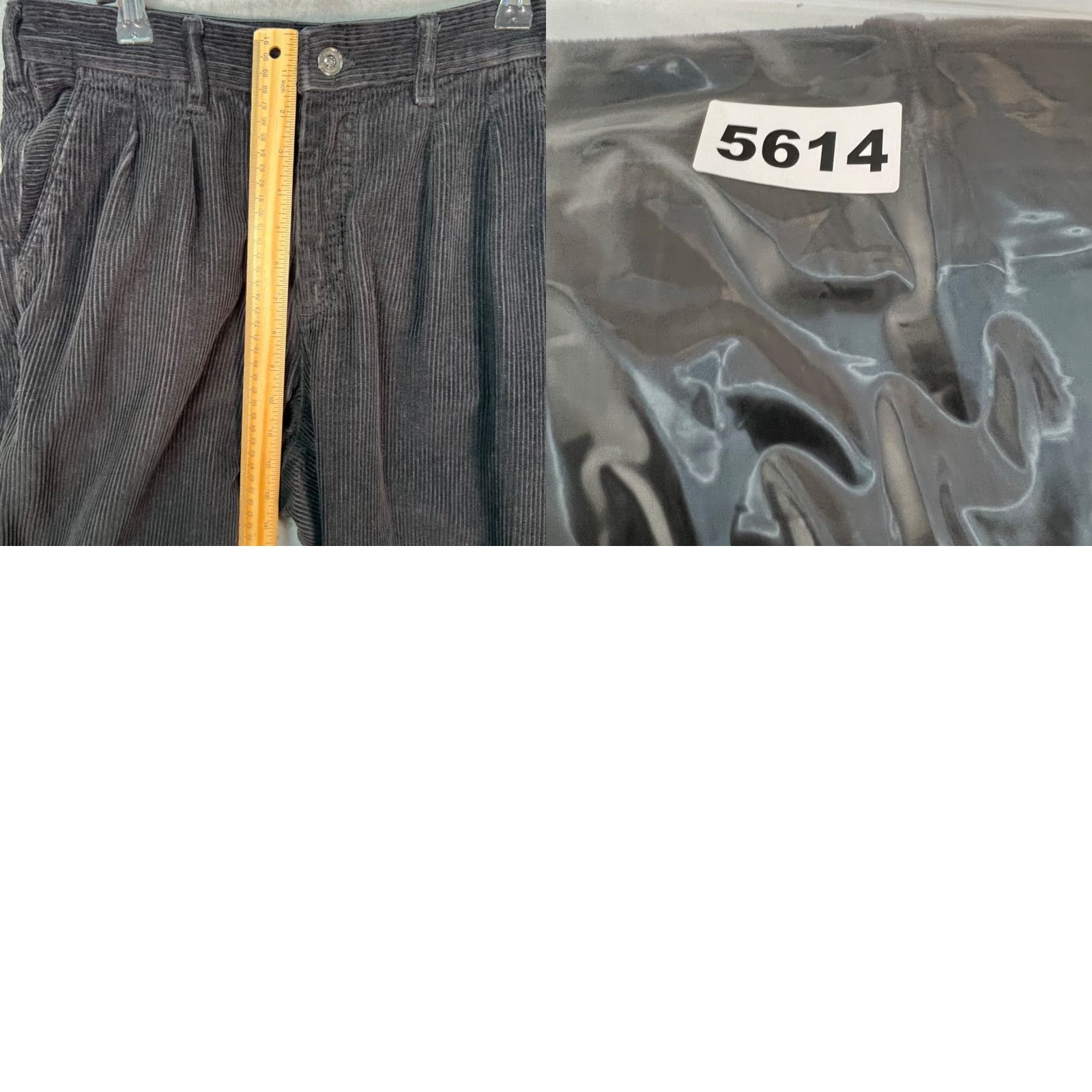 Zara Zara Mens Pants Black Corduroy Pleated Trousers Tapered Leg Chino Pants Casual Size 30 Regular Front Pleated Pocket Slash Pocket Inseam 26 in Mens Size US 30 / EU 46 - 8 Thumbnail