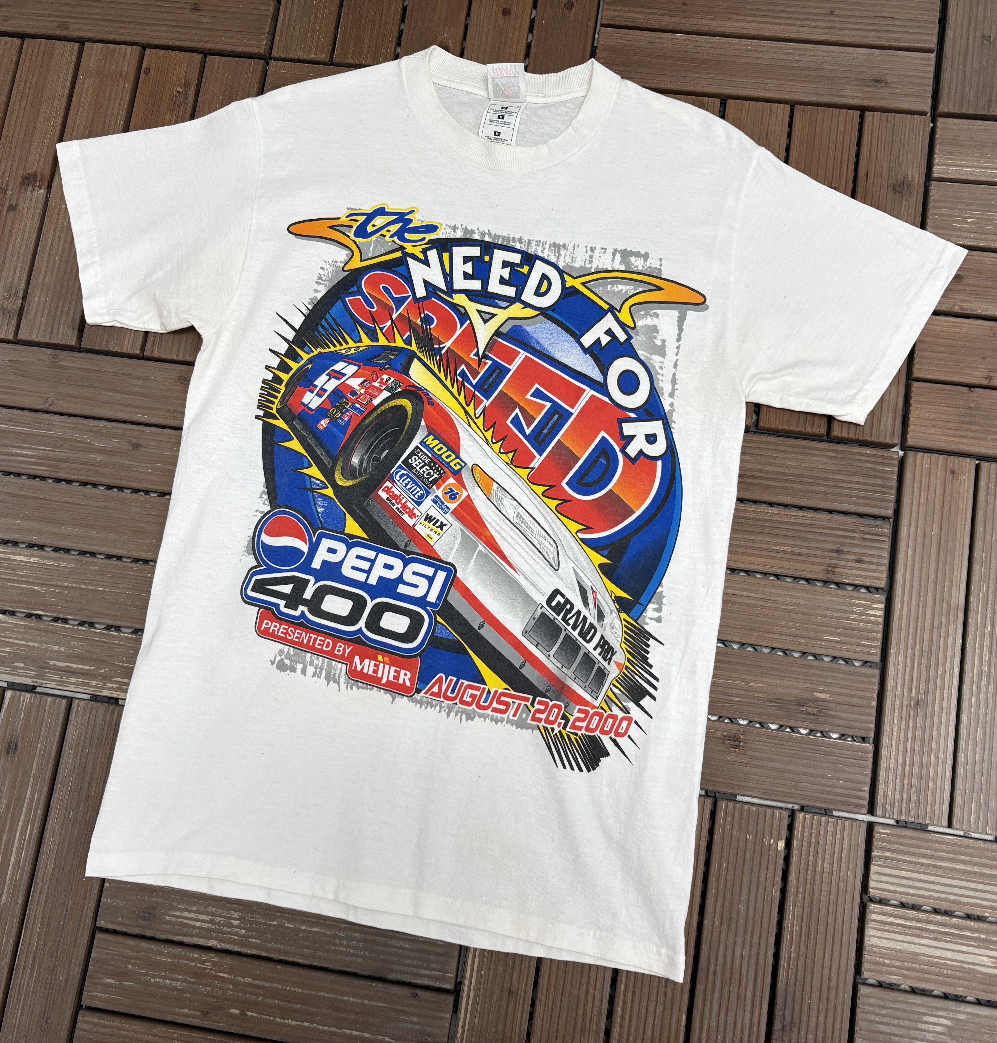 Vintage Pepsi 400 Need For Speed NASCAR Racing Vintage T-Shirt Tee Size US M / EU 48-50 / 2 - 3 Thumbnail