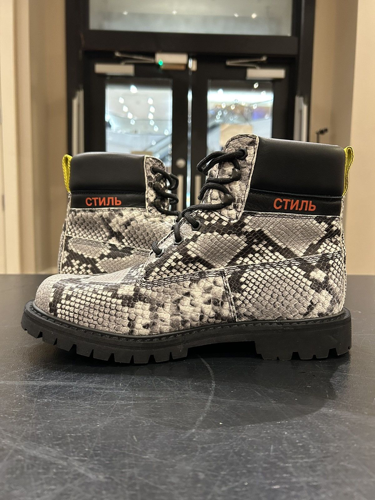Heron Preston Heron Preston Snakeskin 6” Boot Size US 10 / EU 43 - 4 Thumbnail