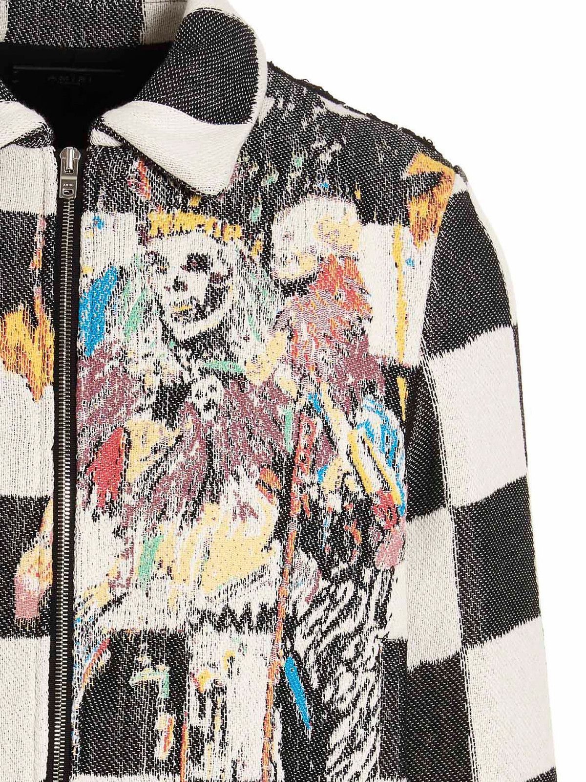 Amiri o1w1db11224 Wes Land Sacrifices Jacket in Black/White Size US S / EU 44-46 / 1 - 3 Thumbnail