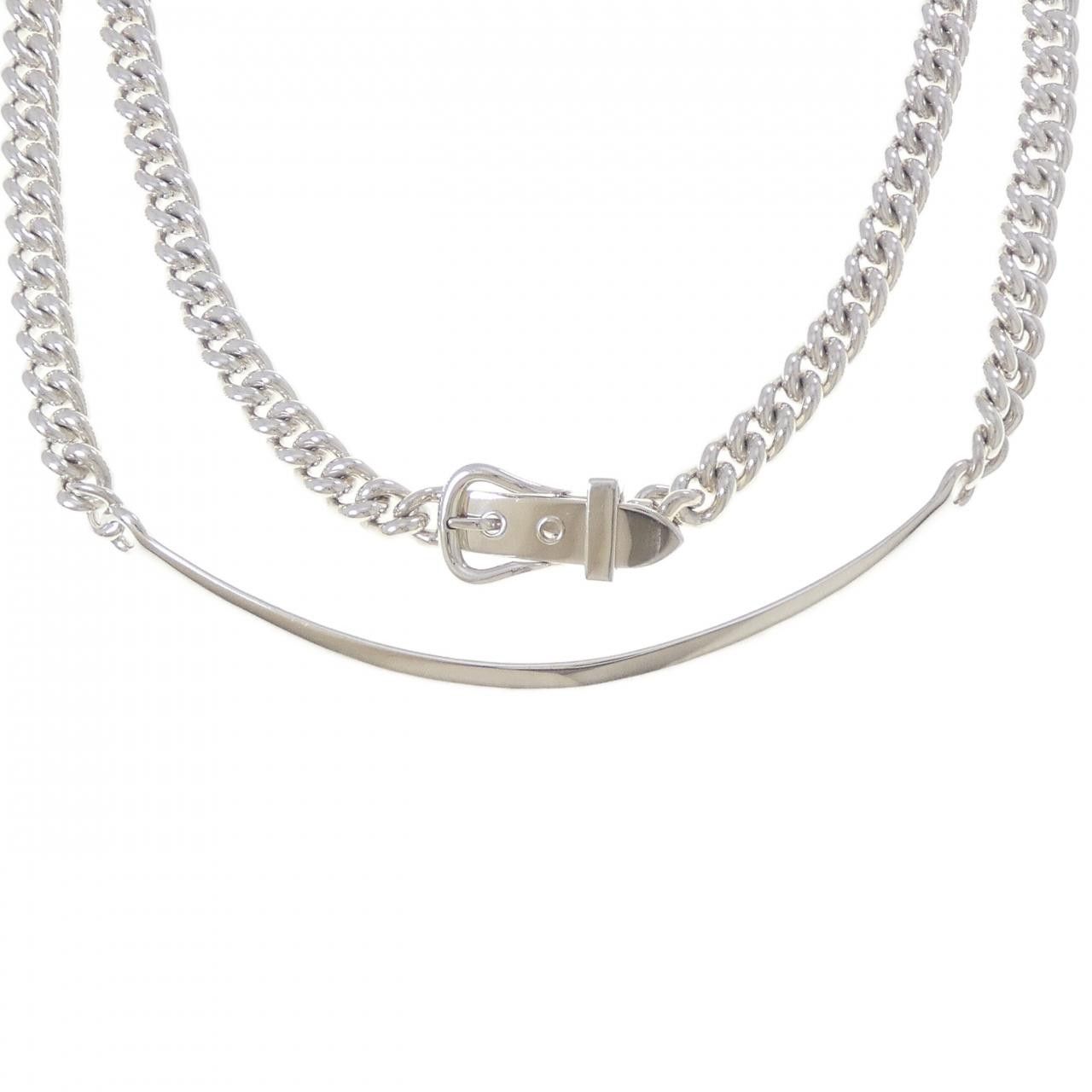 Hermes Hermes Hermes Boucle Sellier Inflexible 925 Silver Necklace 42cm Precious Metal Necklace DUTY FREE for USA Size ONE SIZE - 1 Thumbnail