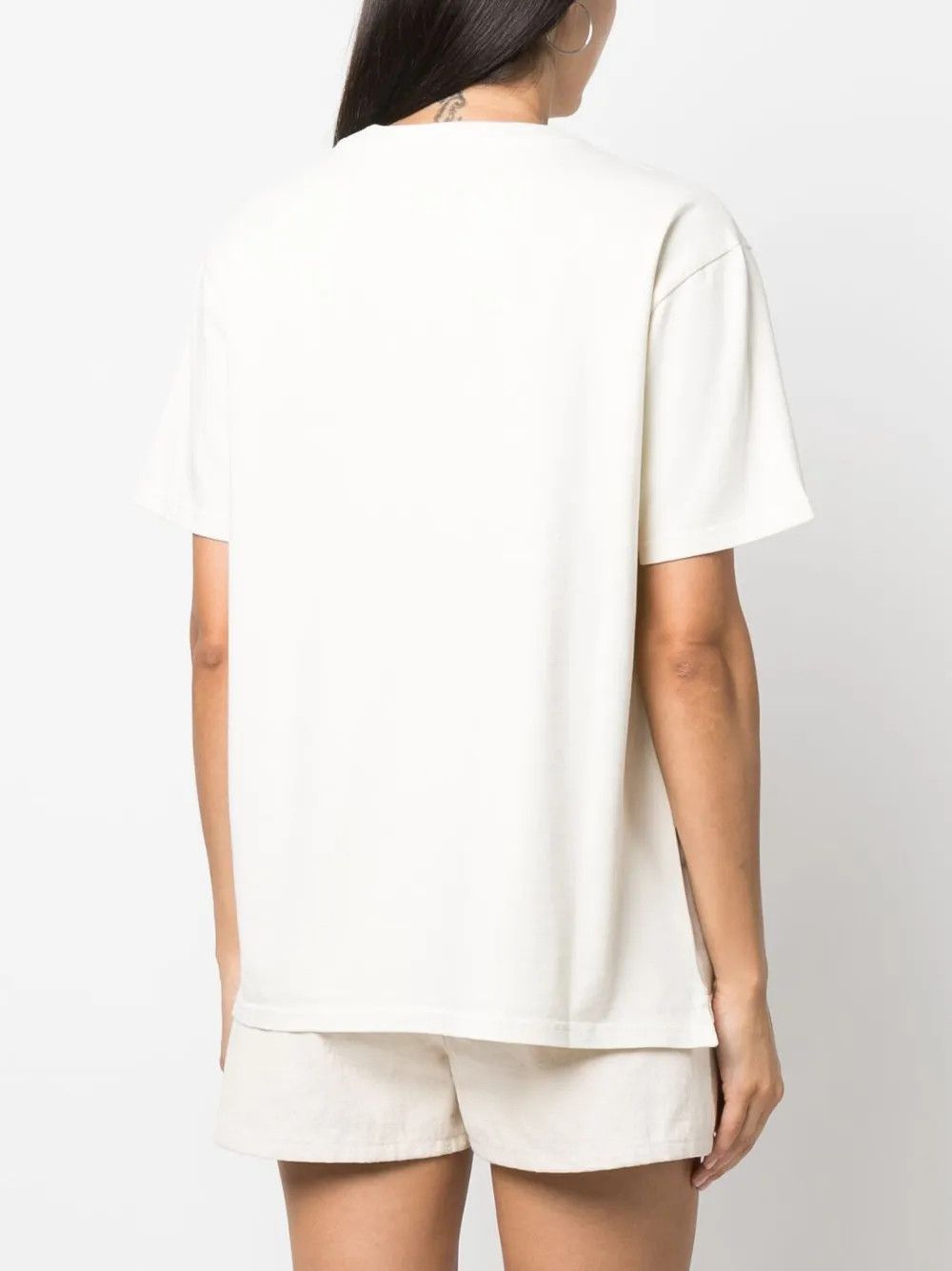 AUTRY o1y0725 Crewneck T-Shirt in White Size XS / US 0-2 / IT 36-38 - 4 Thumbnail