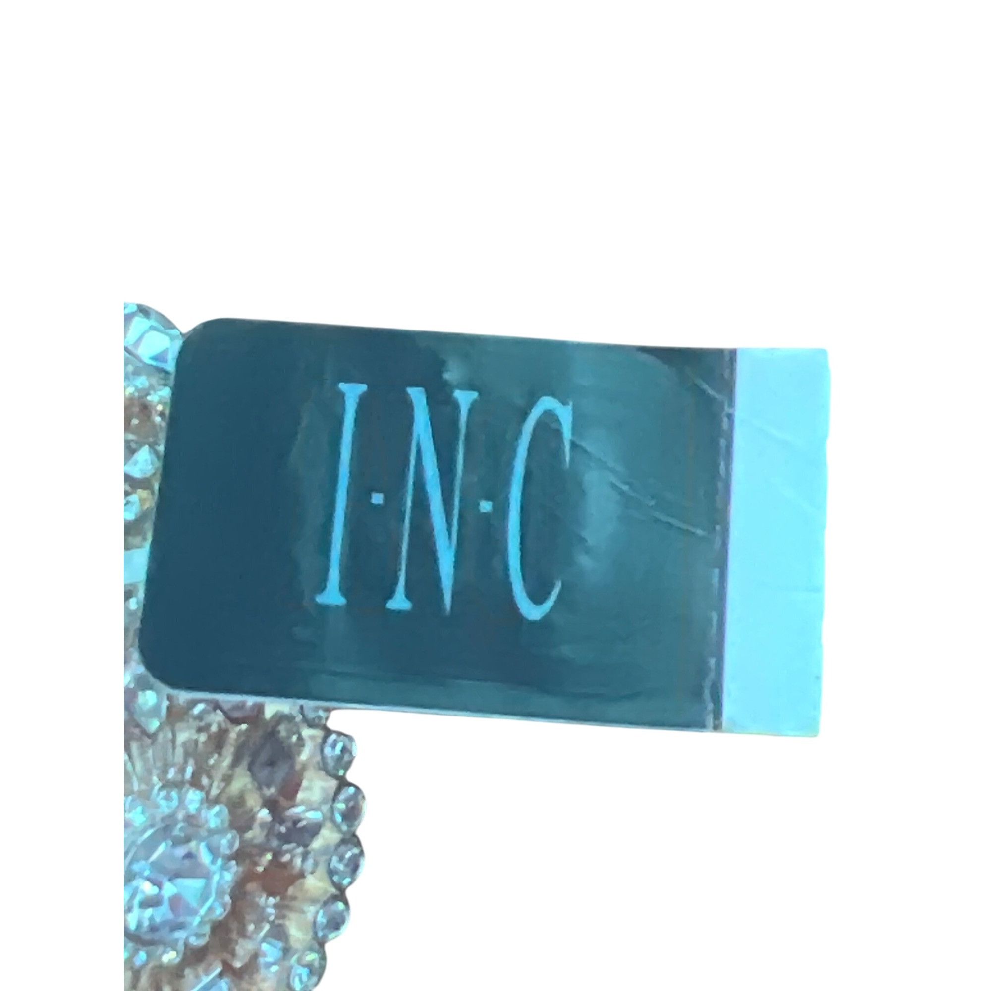 I.N.C INC Rose Gold Crystal Circle Stretch Bracelet 1" Wide Sunbur Size ONE SIZE - 4 Thumbnail