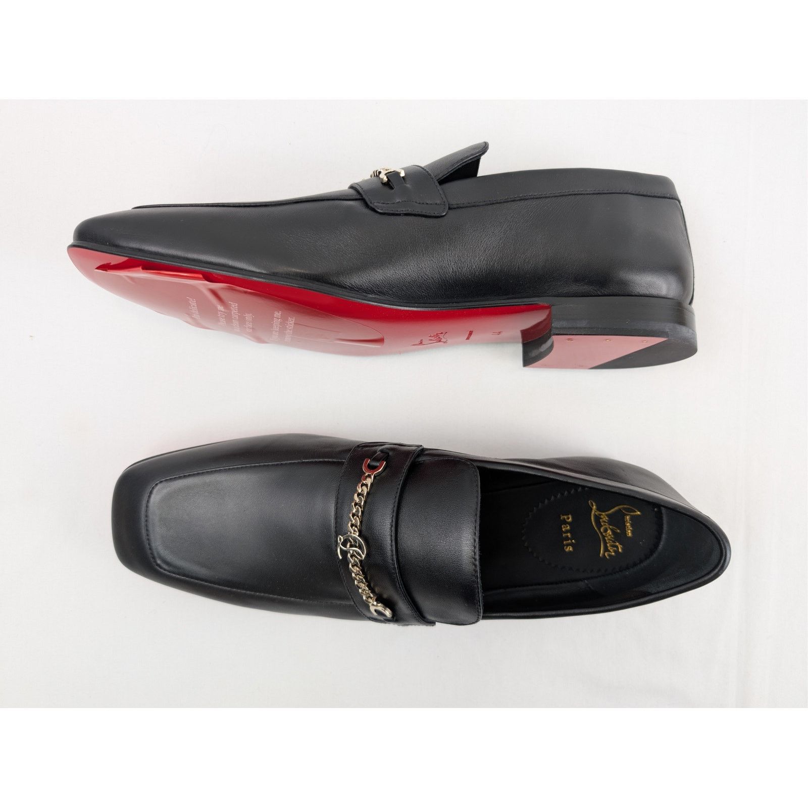 Christian Louboutin o1rshd1 MJ Moc Uomo Flat Shoe Boots in Black Size US 11 / EU 44 - 1 Thumbnail