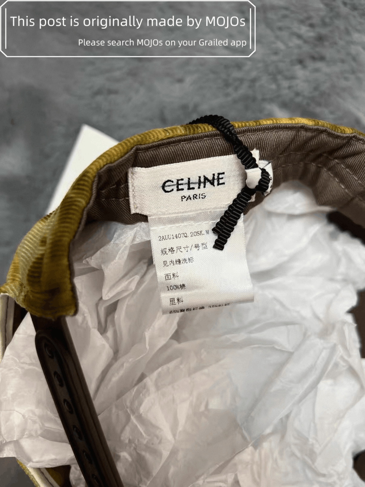 Celine Celine 22SS Dolden Dye Baseball HAt mojos18081028 Size ONE SIZE - 3 Thumbnail