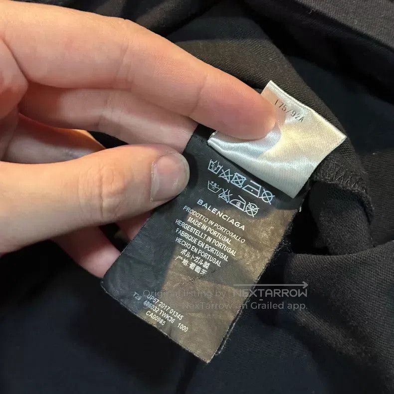 Balenciaga Balenciaga Logo Printed Solid Color Round Neck Short Sleev Size US S / EU 44-46 / 1 - 6 Thumbnail