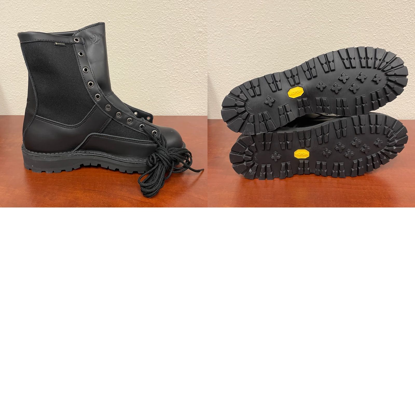Danner Danner Acadia Boots Mens 10.5 EE Black 8 Inch Leather Nylon Rubber Arch Support Lined Combat US Made Size US 10 / EU 43 - 8 Thumbnail