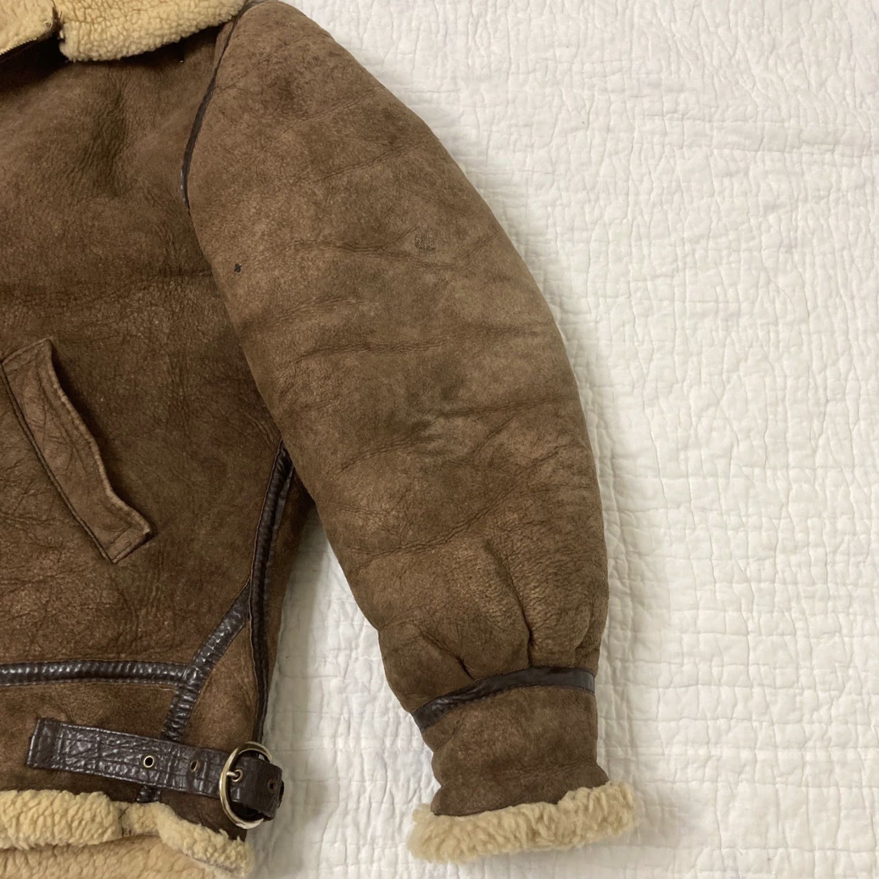 Vintage VINTAGE Adriana Bomber Jacket Men Brown Leather Full Zip 40 USA Size US XXS / EU 40 - 4 Thumbnail