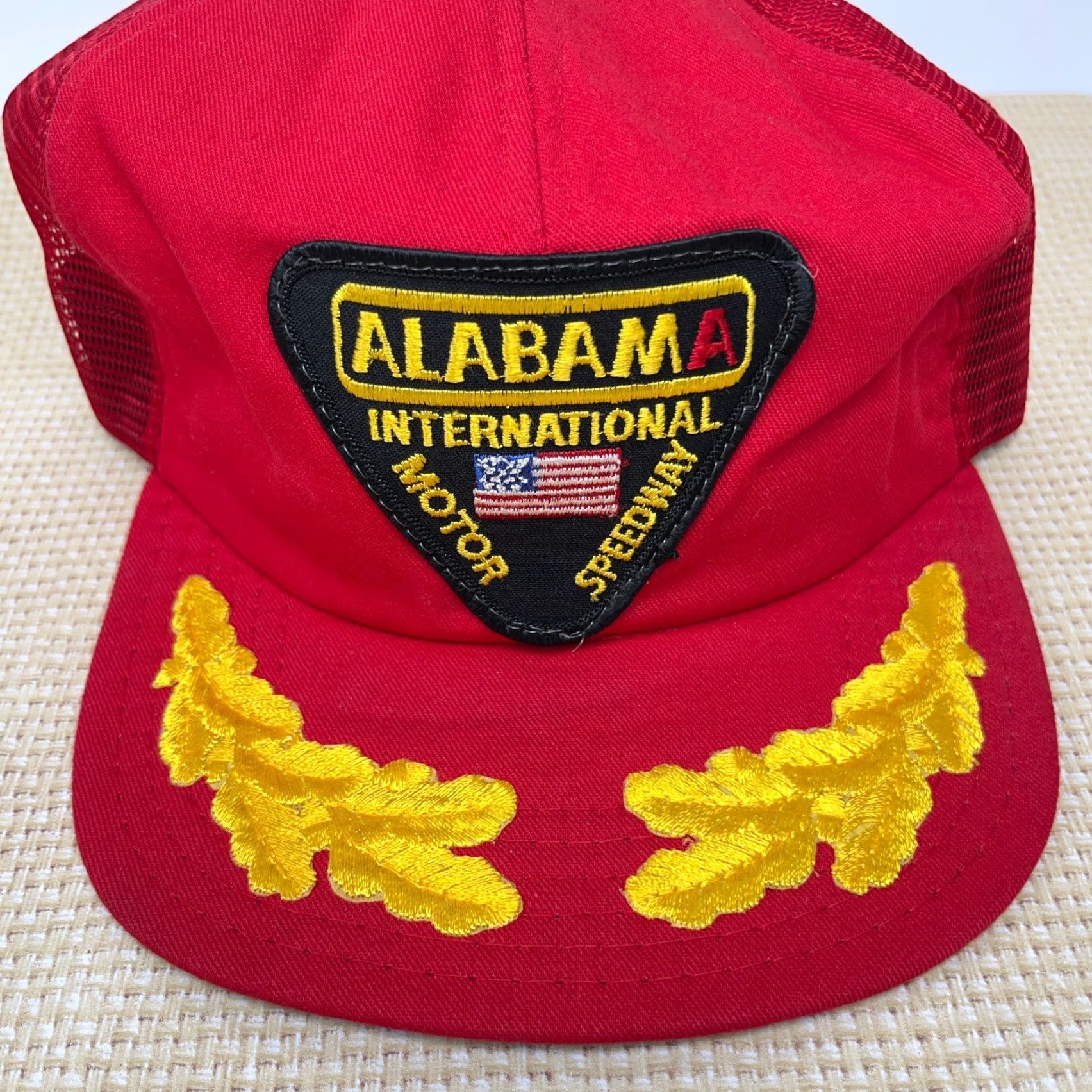 Vintage VINTAGE Alabama International Speedway Trucker Hat Cap Made IN USA 80s Patch Size ONE SIZE - 3 Thumbnail