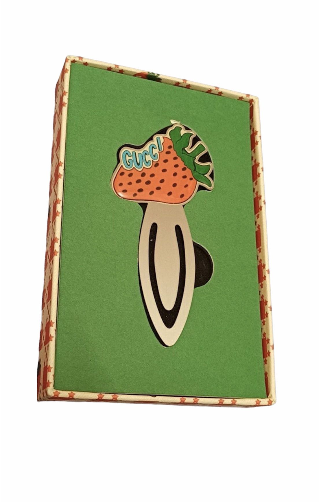 Gucci 🍓Rare! Gucci Strawberry Bookmark stationary Size ONE SIZE - 1 Thumbnail